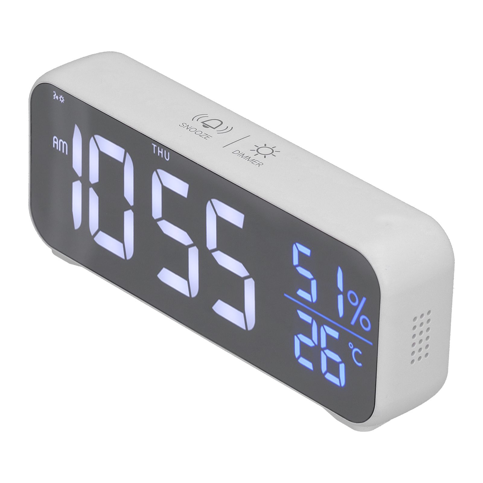 Digital Alarm Clock LED Digital Music Alarm Clock USB Charging Electronic view 3