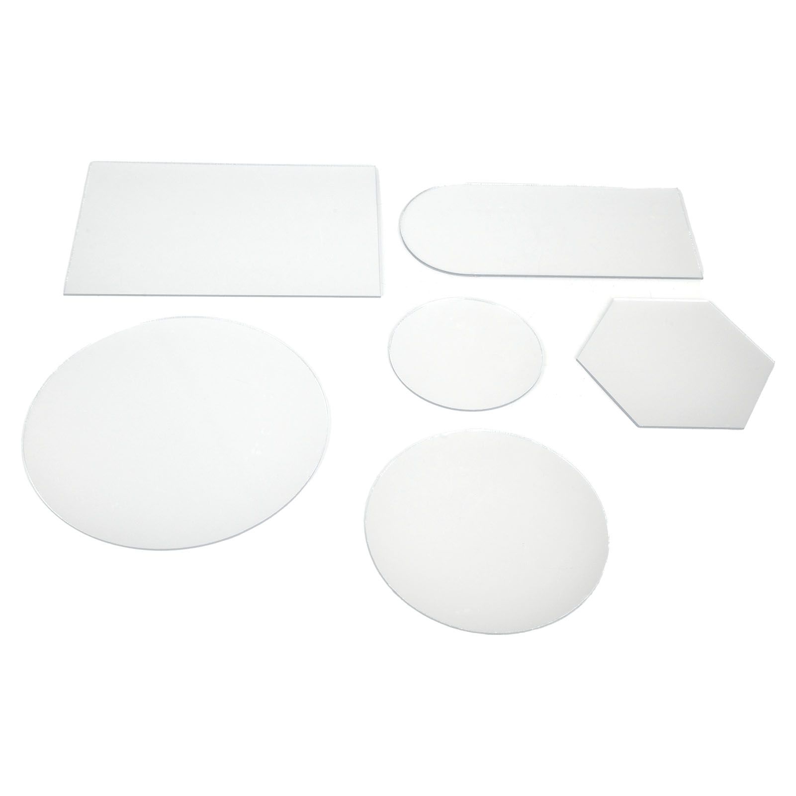 6Pcs Special Shape Mirror Wall Sticker Acrylic Decorative Background Wall view 2