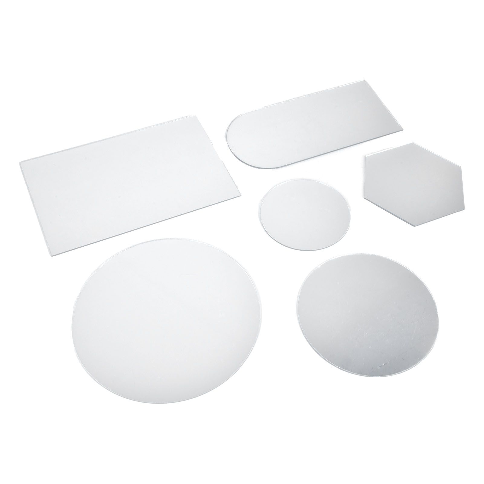 6Pcs Special Shape Mirror Wall Sticker Acrylic Decorative Background Wall view 3