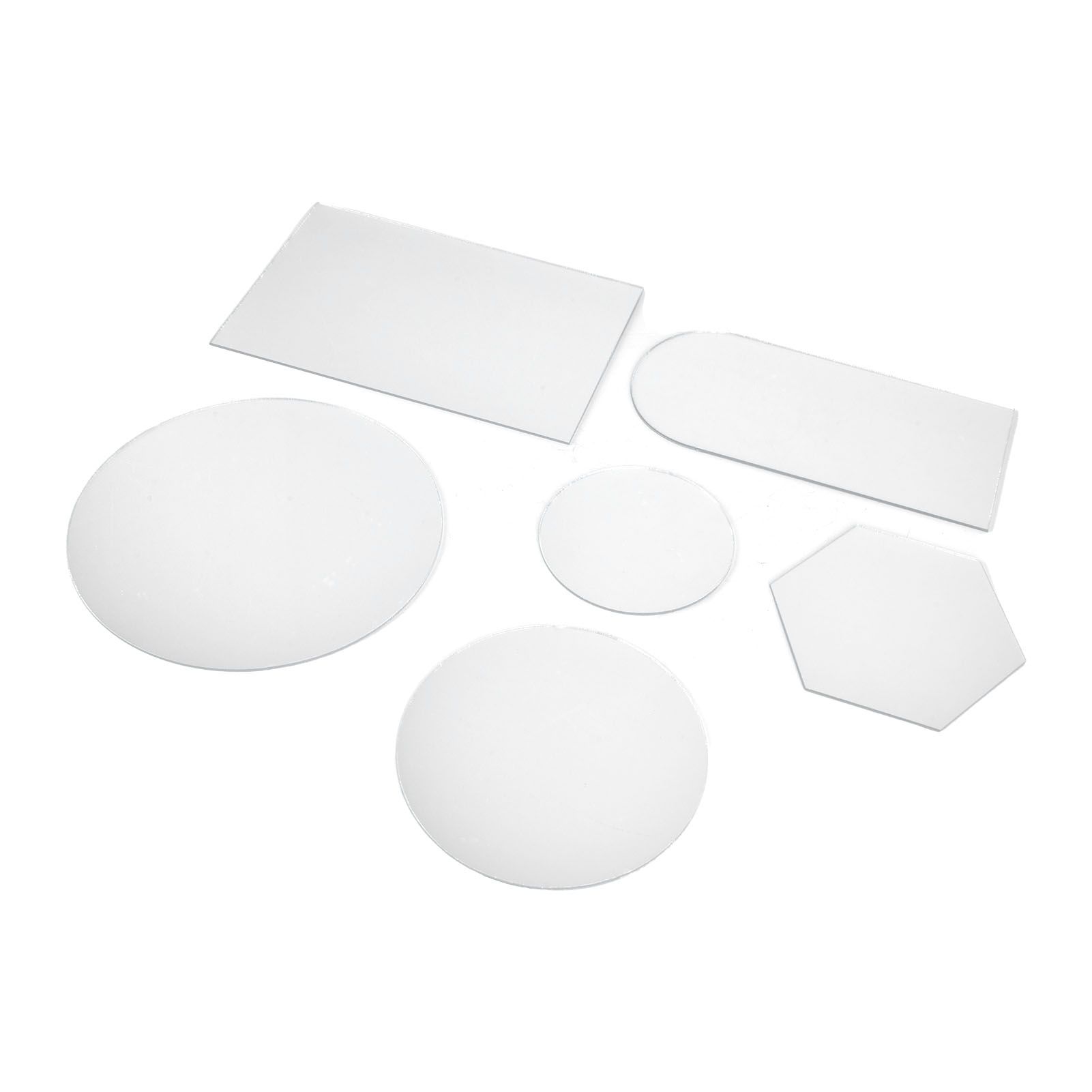 6Pcs Special Shape Mirror Wall Sticker Acrylic Decorative Background Wall view 4