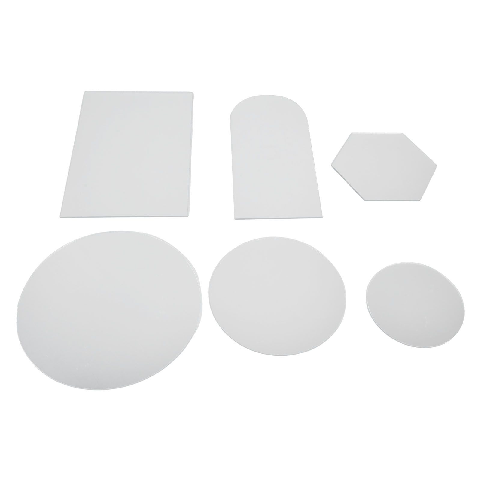 6Pcs Special Shape Mirror Wall Sticker Acrylic Decorative Background Wall view 5
