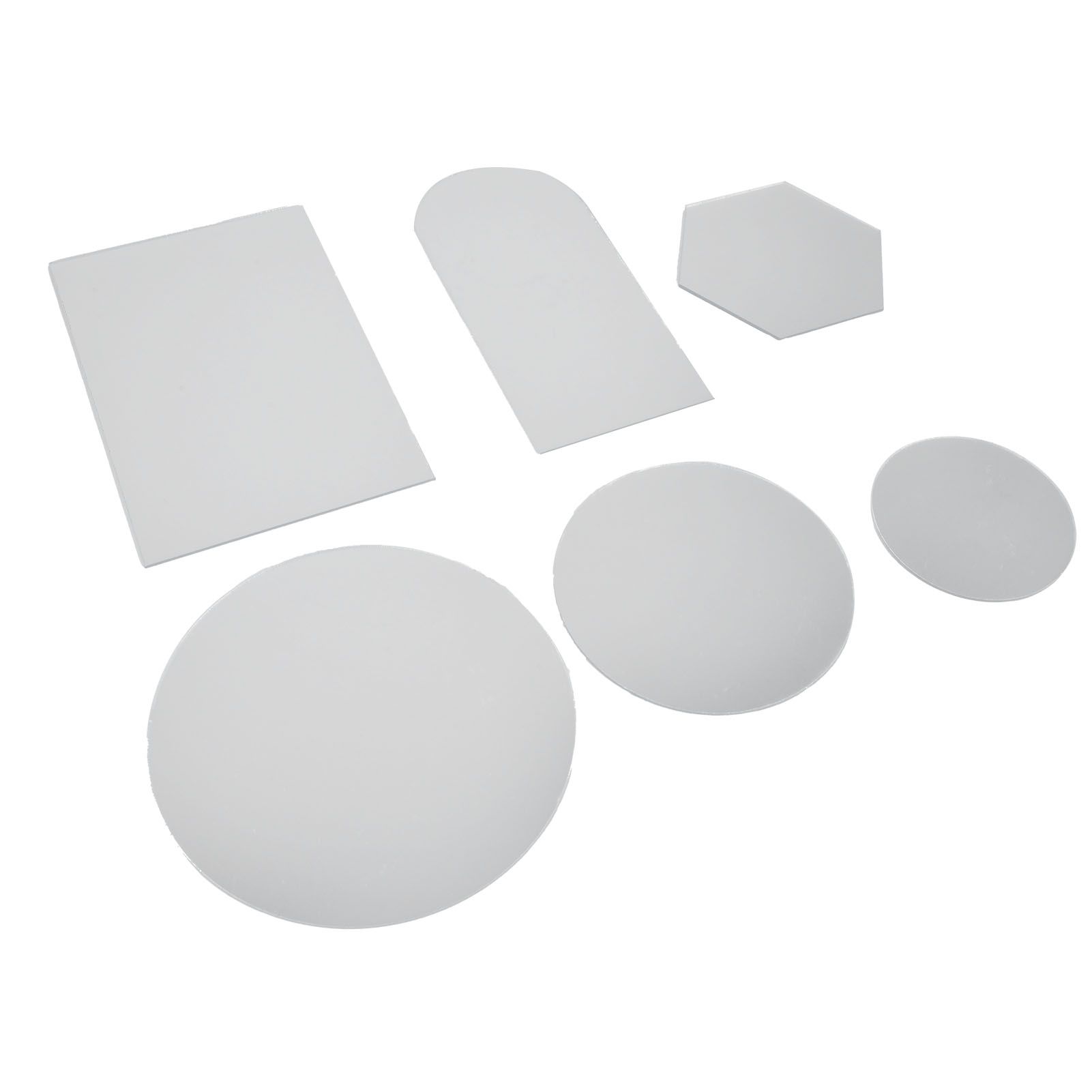 6Pcs Special Shape Mirror Wall Sticker Acrylic Decorative Background Wall view 6