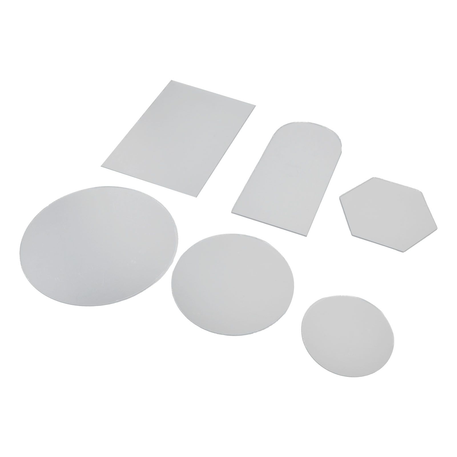 6Pcs Special Shape Mirror Wall Sticker Acrylic Decorative Background Wall view 7