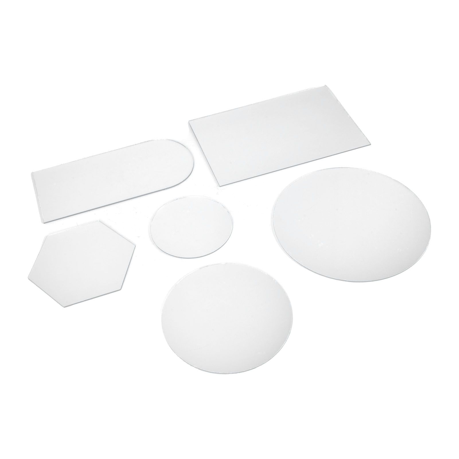6Pcs Special Shape Mirror Wall Sticker Acrylic Decorative Background Wall view 9