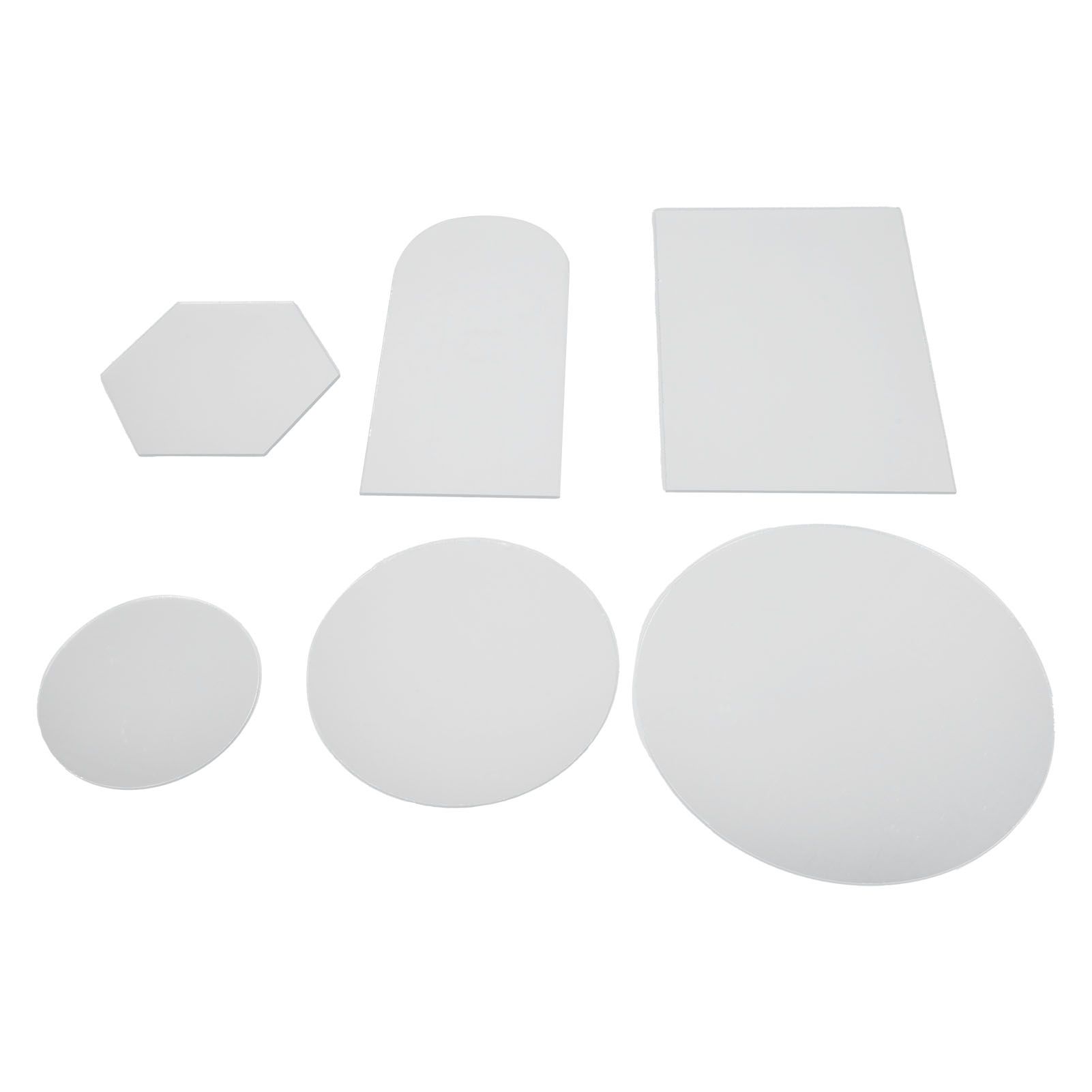 6Pcs Special Shape Mirror Wall Sticker Acrylic Decorative Background Wall view 10