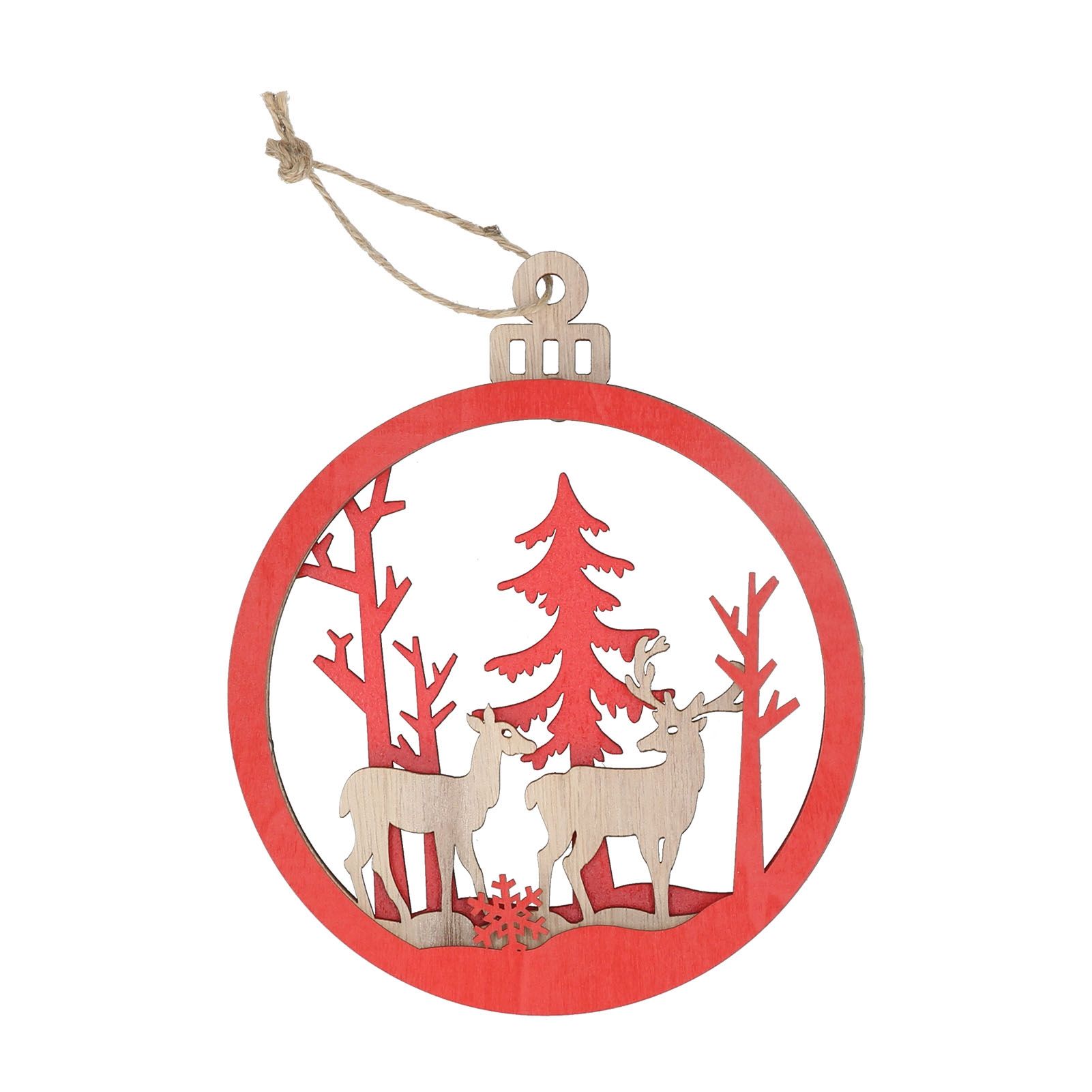 Basswood Ornament 3 Dimensional Bulb Pendant Indoor Decoration for Merry — image 1