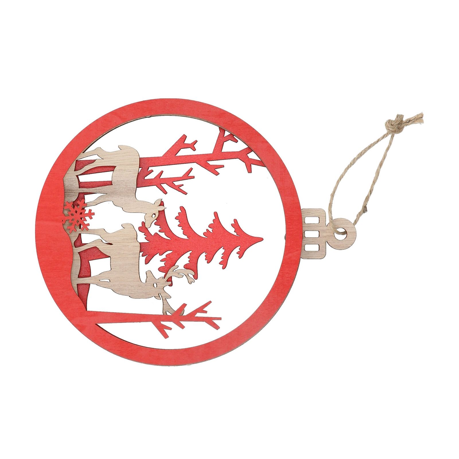 Basswood Ornament 3 Dimensional Bulb Pendant Indoor Decoration for Merry view 2