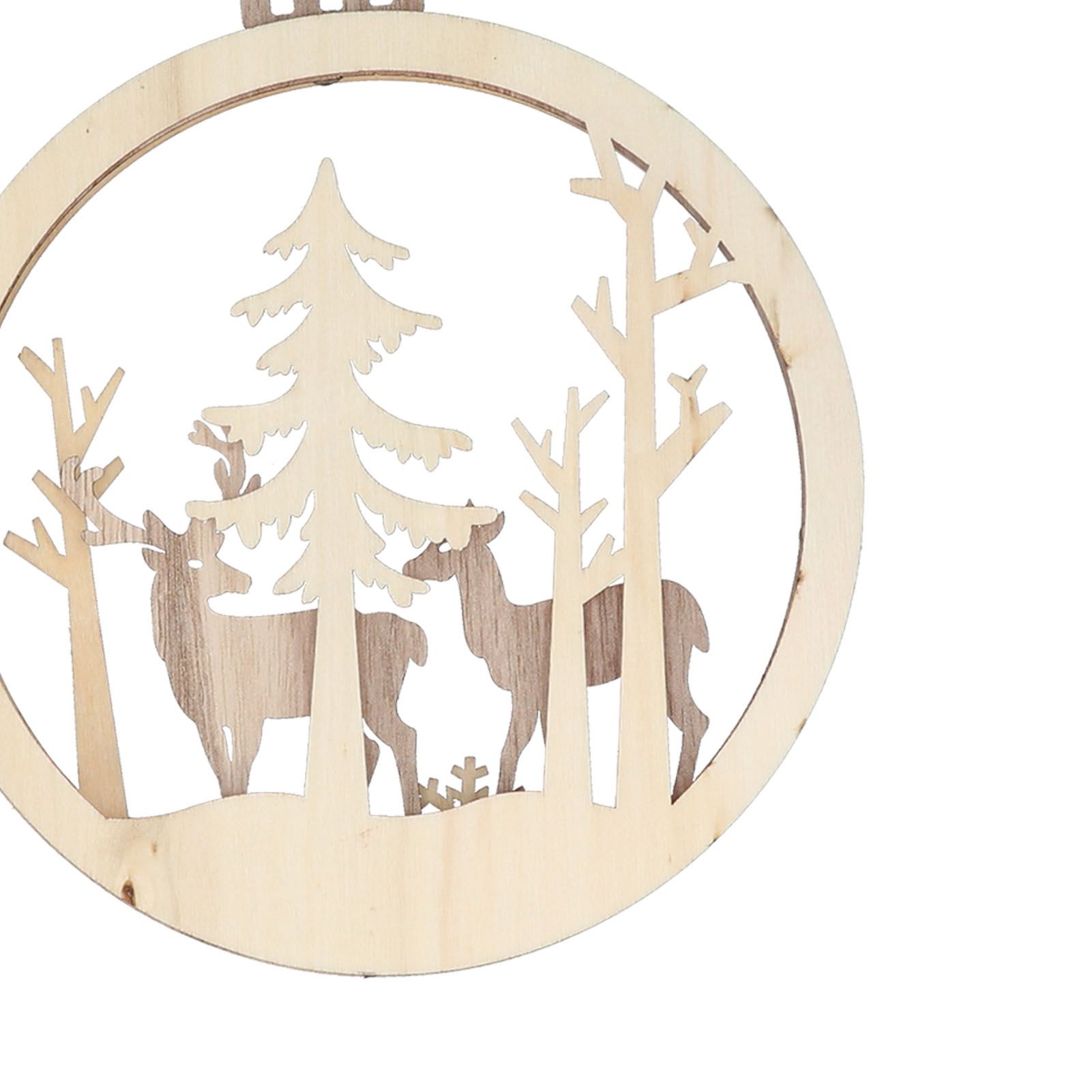 Basswood Ornament 3 Dimensional Bulb Pendant Indoor Decoration for Merry view 15