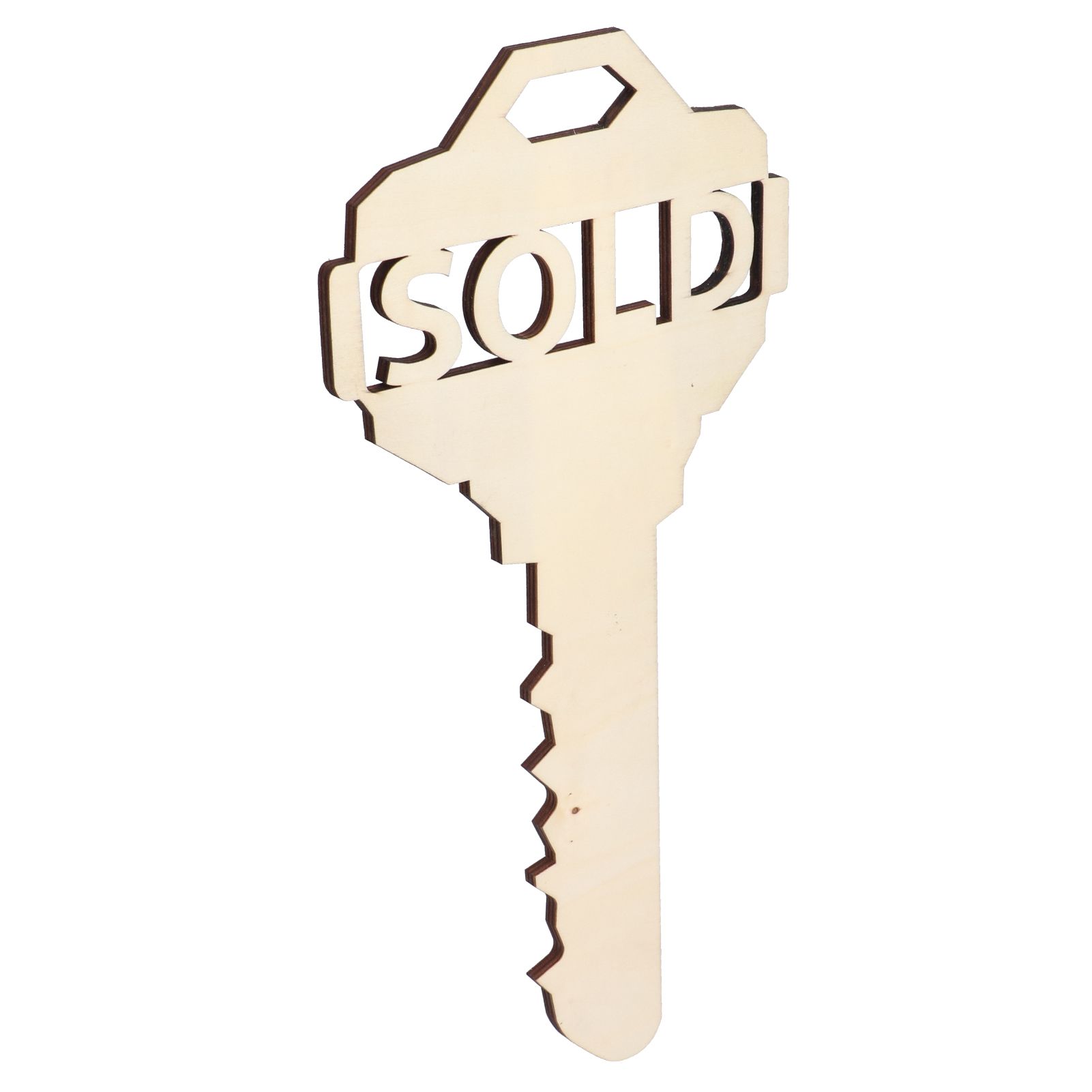 Chinese Style Wooden Key Shaped Pendant DIY Photo Props Window Decorations for view 6