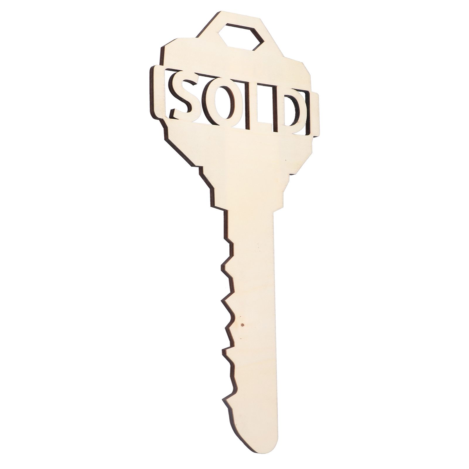 Chinese Style Wooden Key Shaped Pendant DIY Photo Props Window Decorations for view 7