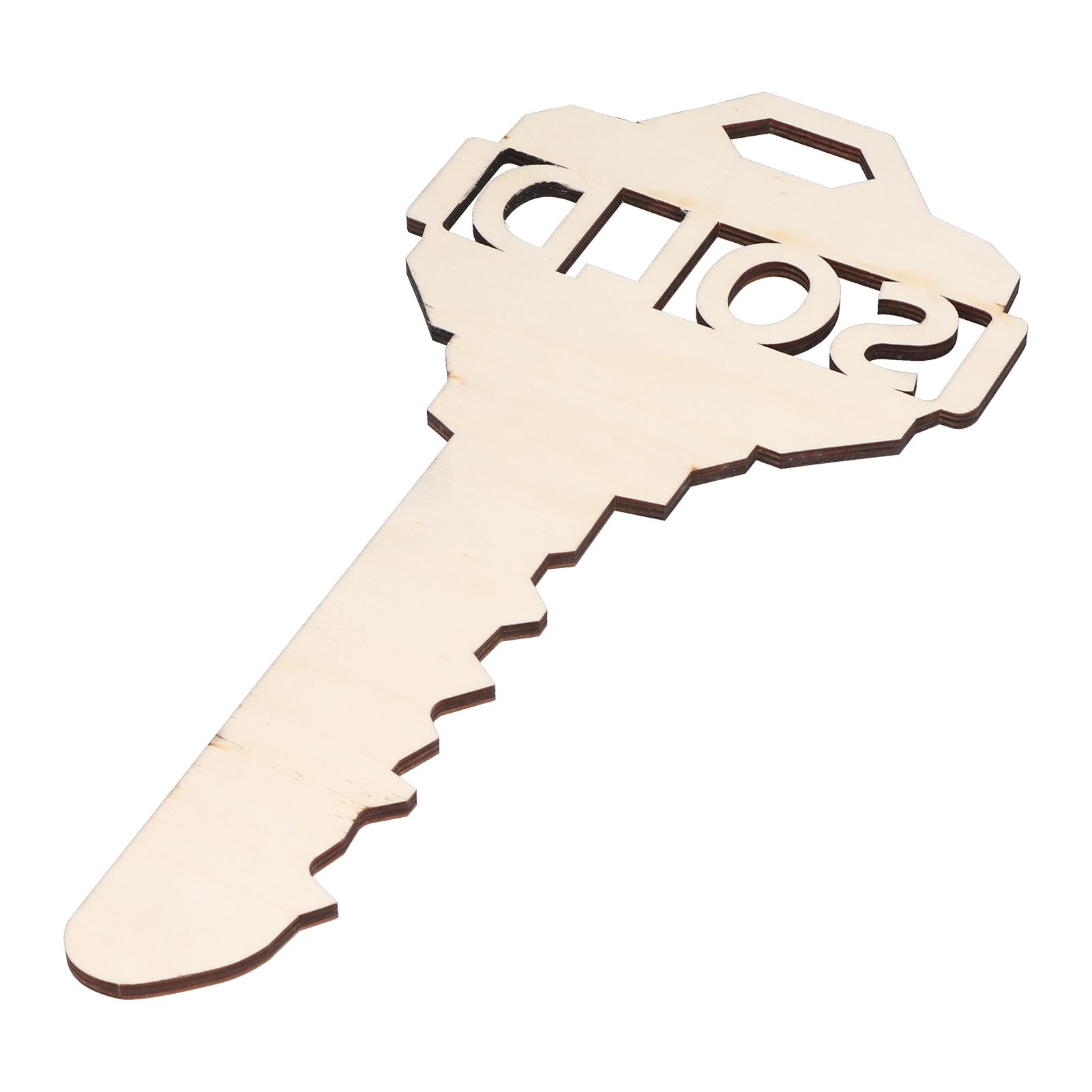 Chinese Style Wooden Key Shaped Pendant DIY Photo Props Window Decorations for view 9