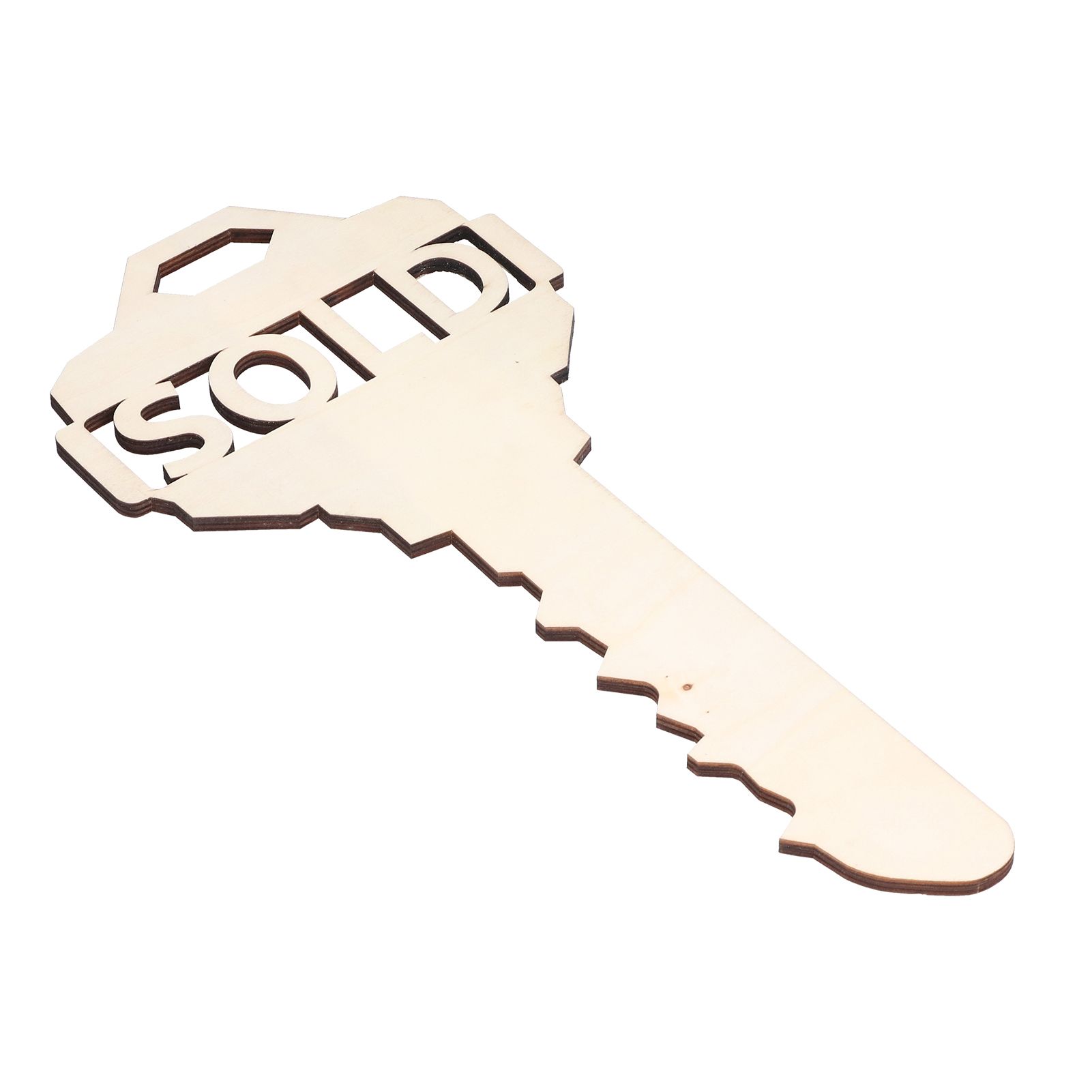 Chinese Style Wooden Key Shaped Pendant DIY Photo Props Window Decorations for view 10