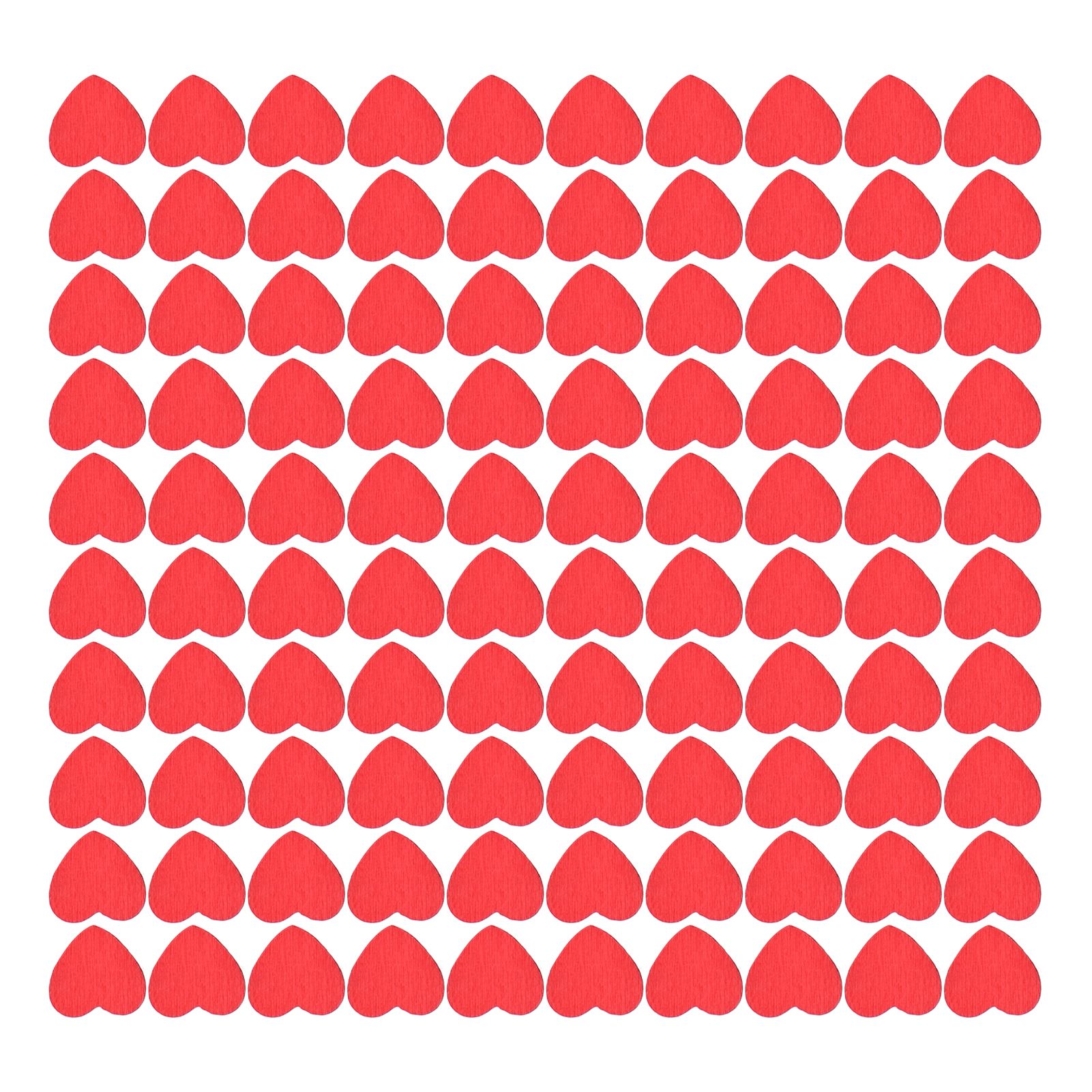100Pcs Red Wooden HeartShaped Ornament SelfAdhesive DIY Hand Made Home Decoration view 6