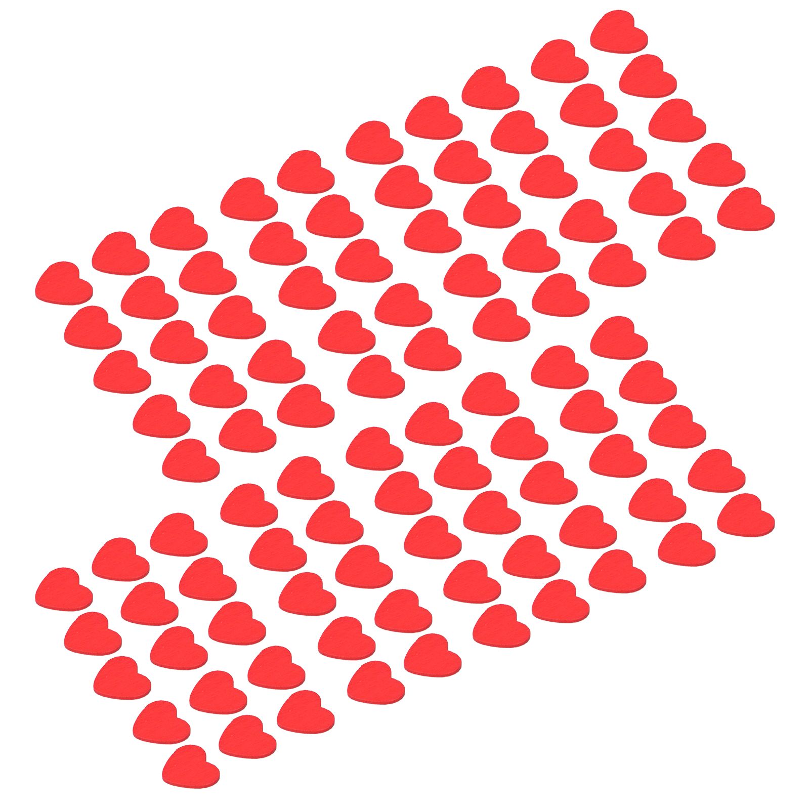 100Pcs Red Wooden HeartShaped Ornament SelfAdhesive DIY Hand Made Home Decoration view 10