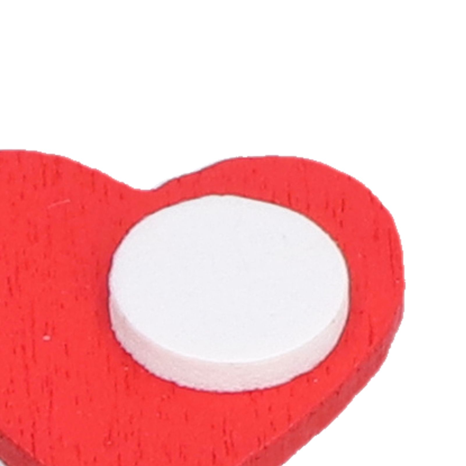 100Pcs Red Wooden HeartShaped Ornament SelfAdhesive DIY Hand Made Home Decoration view 14