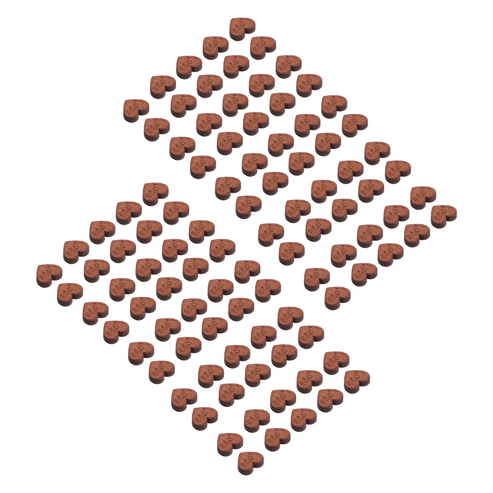 100Pcs/Bag Wooden Heart Decoration Innovative Hand Made DIY Handcraft for Home view 4
