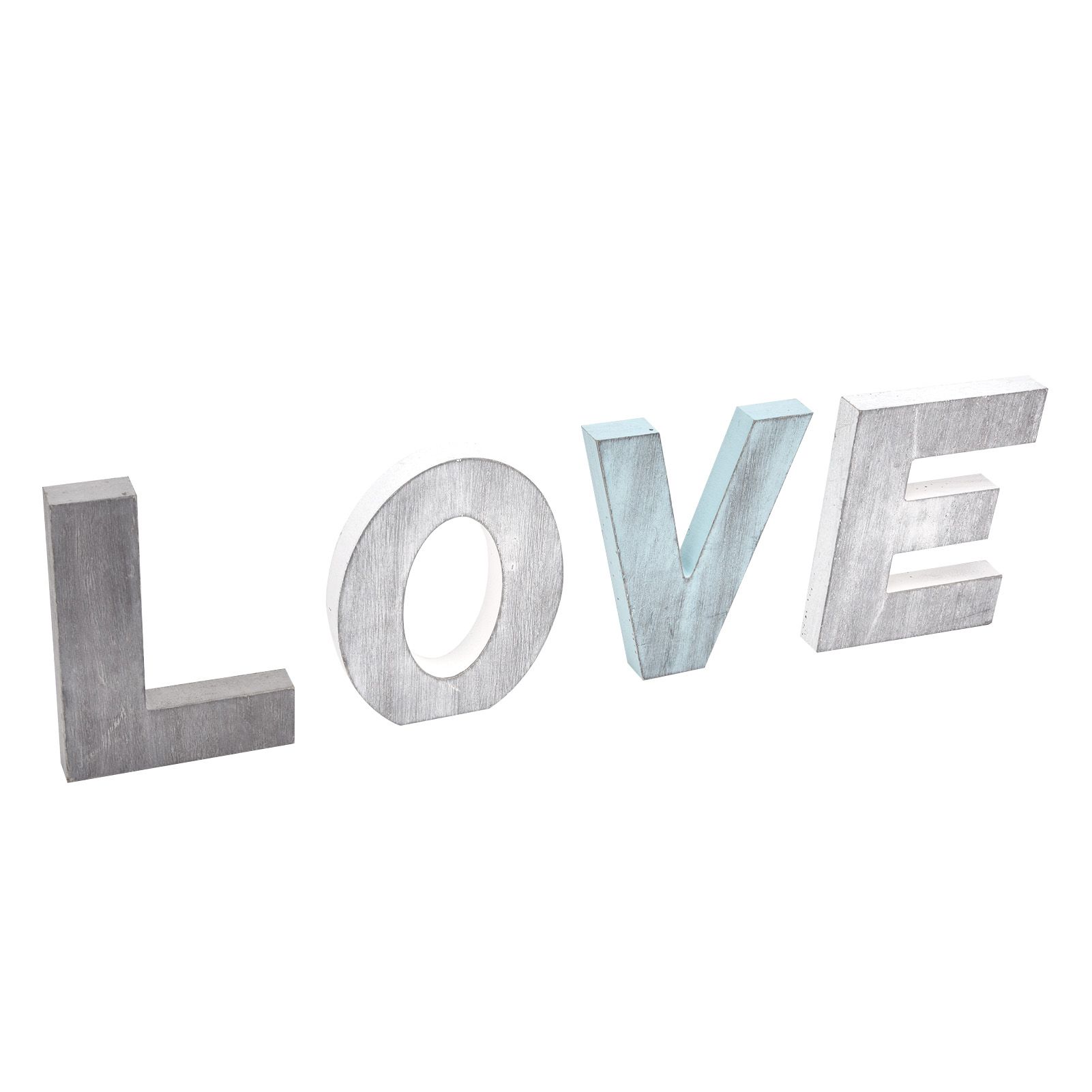 4pcs Wood Block Cutout Letters Sturdy Vintage Rustic Kitchen Decoration Wall view 3