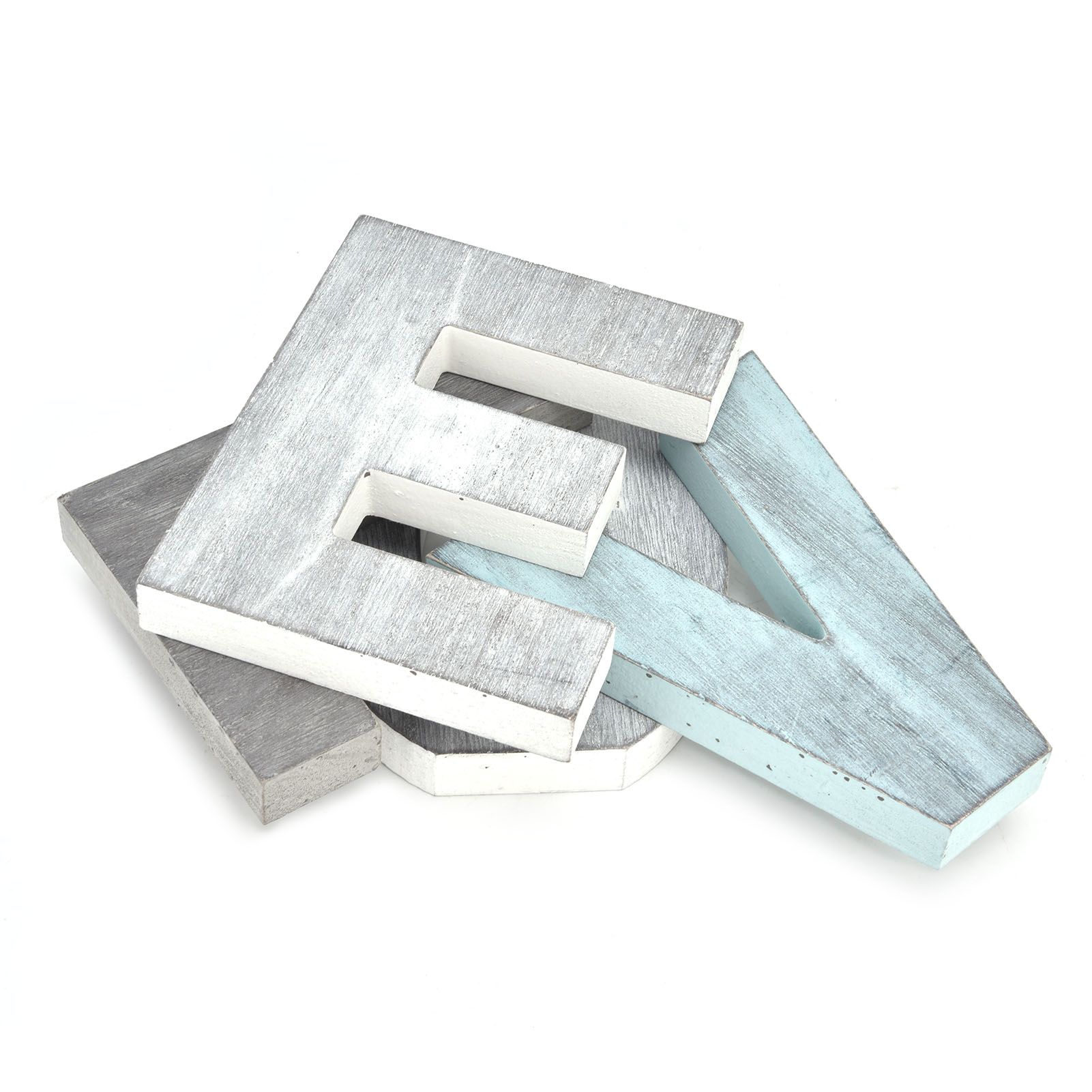 4pcs Wood Block Cutout Letters Sturdy Vintage Rustic Kitchen Decoration Wall view 7