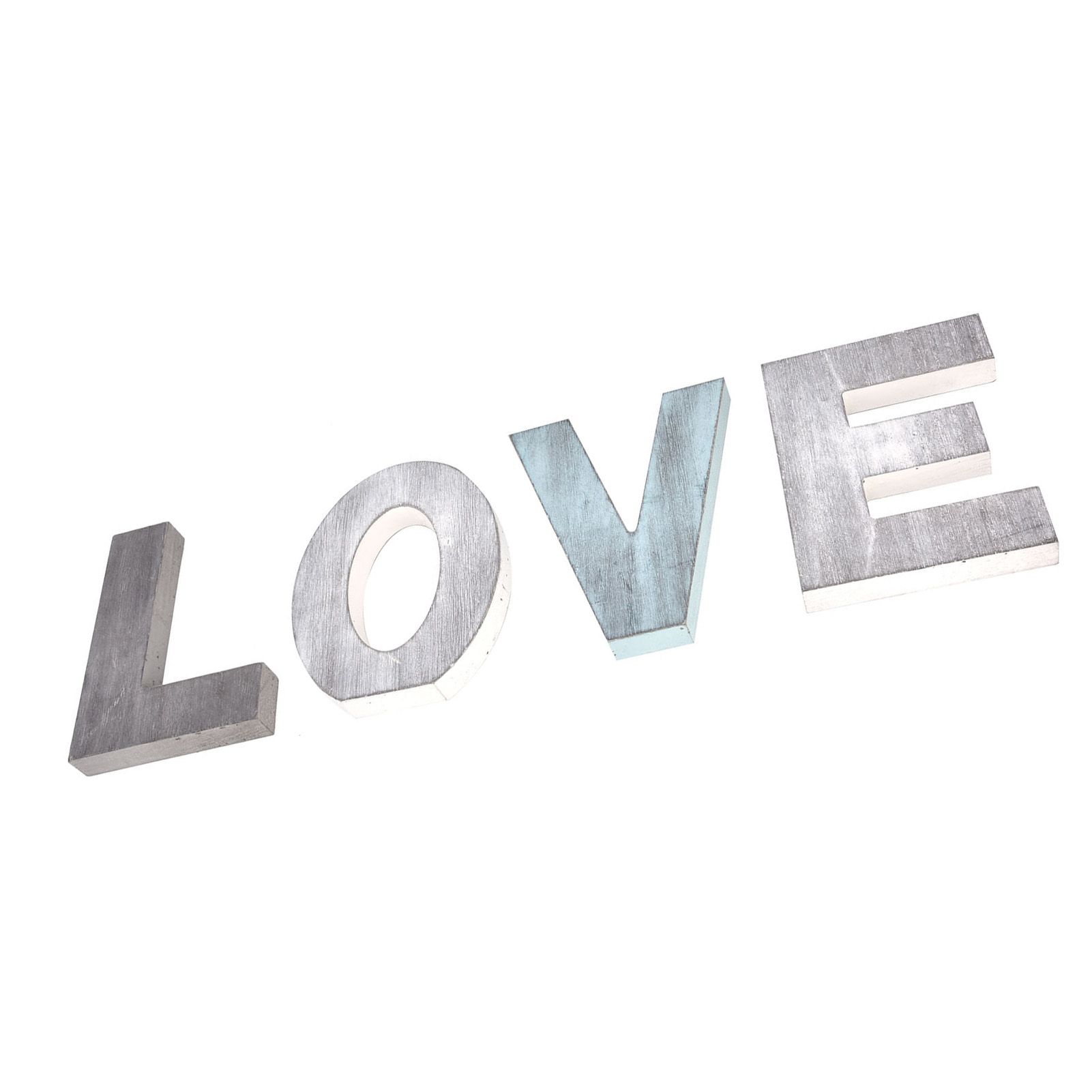 4pcs Wood Block Cutout Letters Sturdy Vintage Rustic Kitchen Decoration Wall view 9