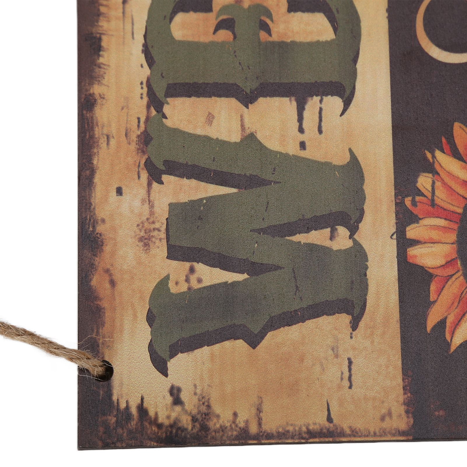 Wooden Door Hanging Plague with Pumpkin Sunflower Pattern for Indoor Outdoor view 14