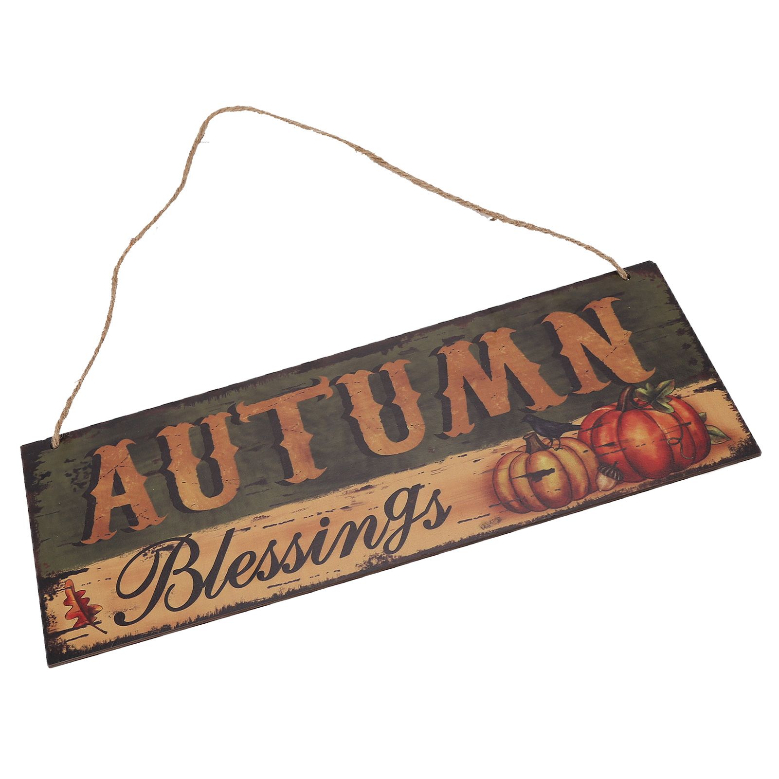 Wooden Door Hanging Plague with Pumpkin Sunflower Pattern for Indoor Outdoor view 8
