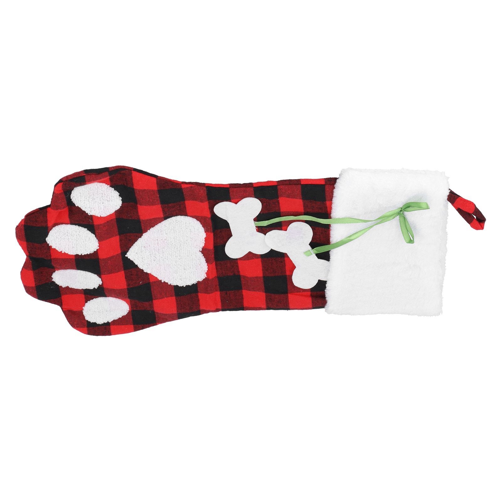 Paw Christmas Stockings Cute Dog Paw Hanging Christmas Stockings for Holiday view 3