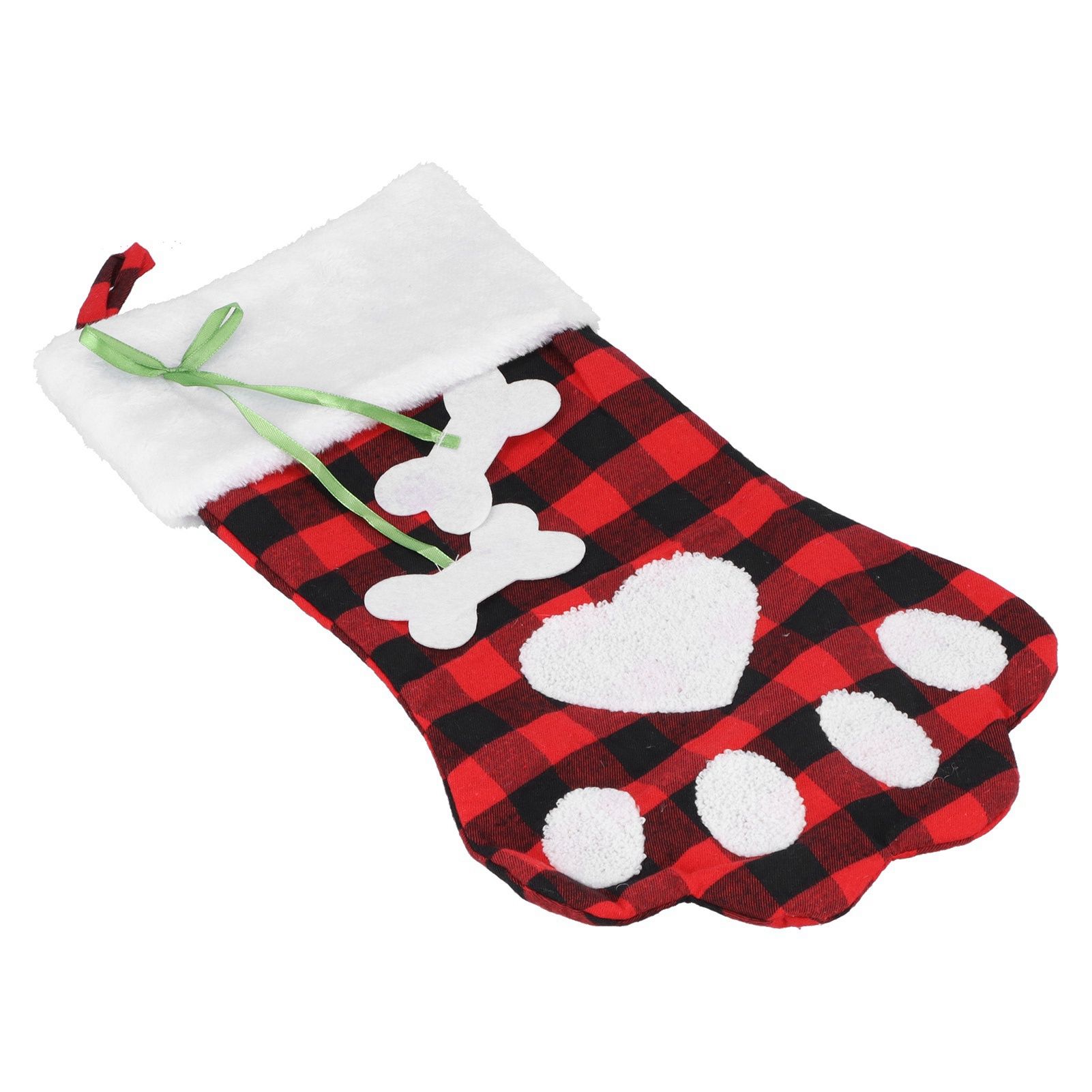 Paw Christmas Stockings Cute Dog Paw Hanging Christmas Stockings for Holiday view 4