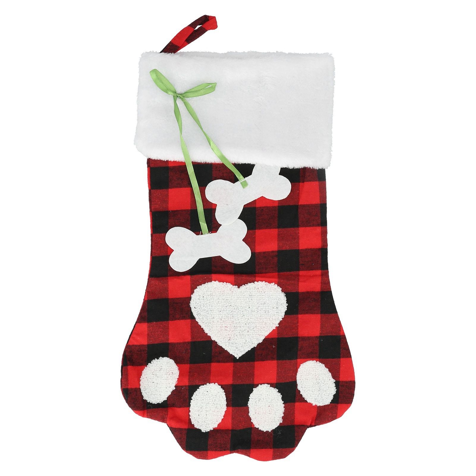 Paw Christmas Stockings Cute Dog Paw Hanging Christmas Stockings for Holiday view 5