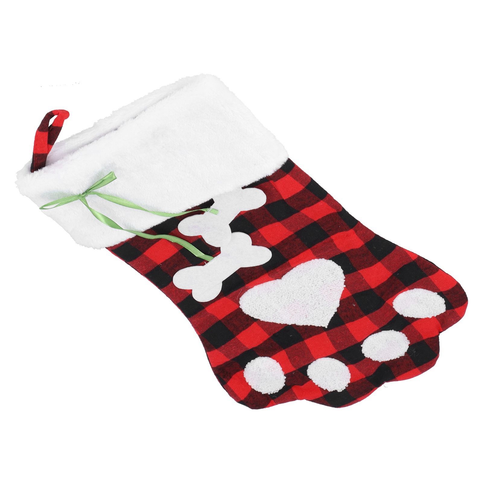 Paw Christmas Stockings Cute Dog Paw Hanging Christmas Stockings for Holiday view 9