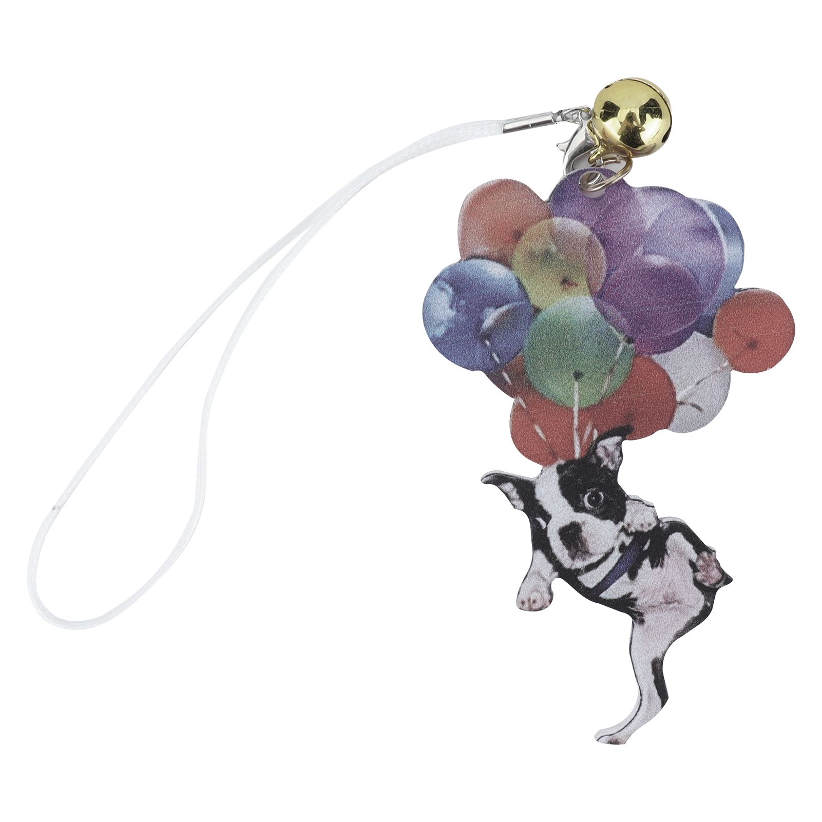 Car Pendant Cartoon Cute French Bulldog Color Balloon Car Decoration for view 3