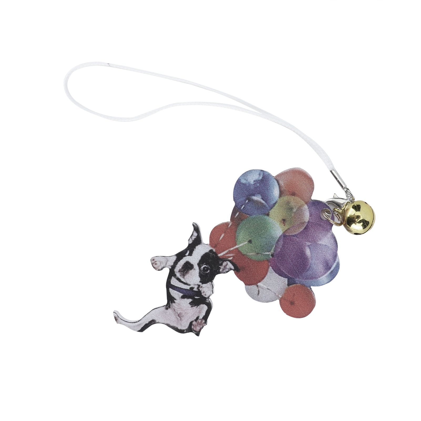 Car Pendant Cartoon Cute French Bulldog Color Balloon Car Decoration for view 4