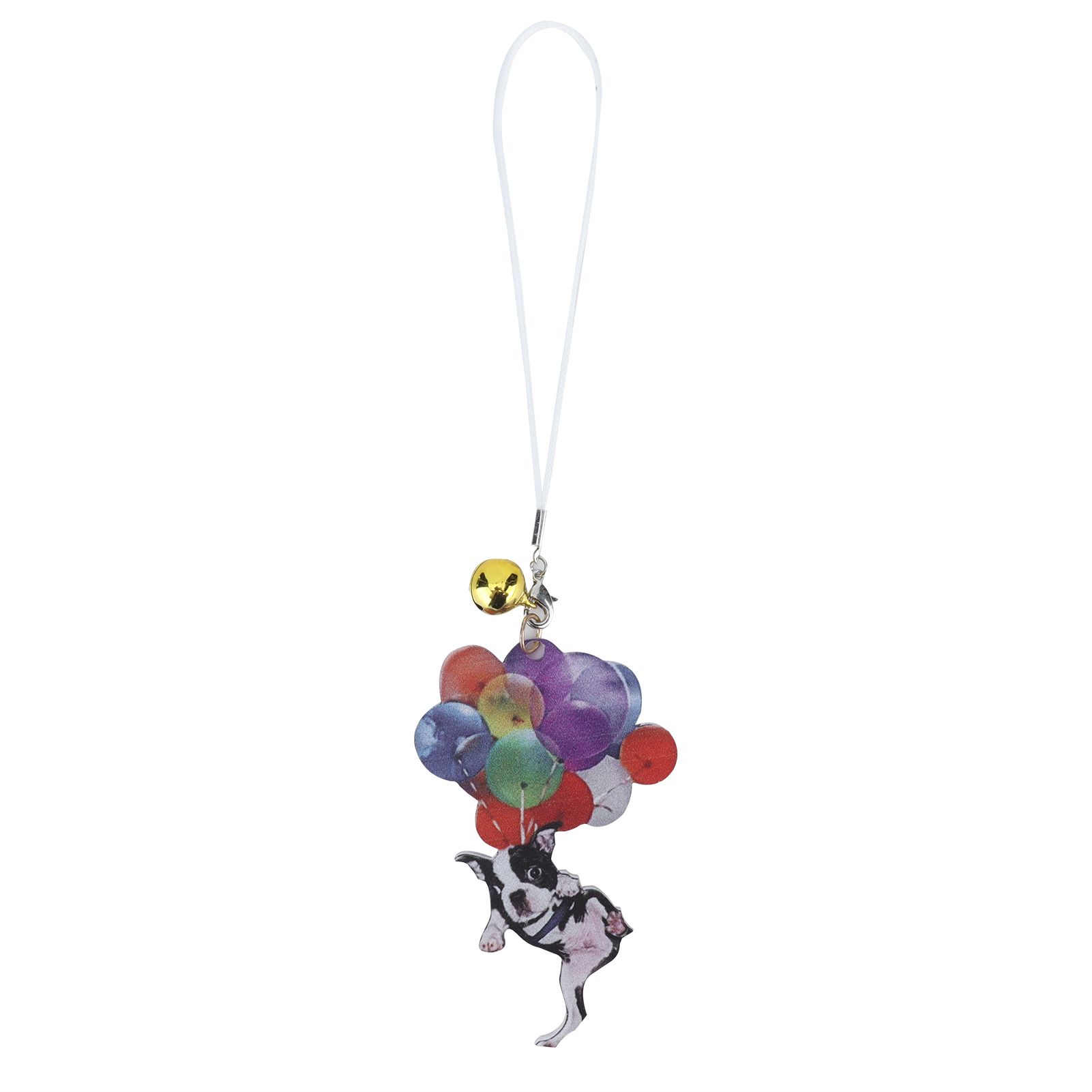 Car Pendant Cartoon Cute French Bulldog Color Balloon Car Decoration for view 5