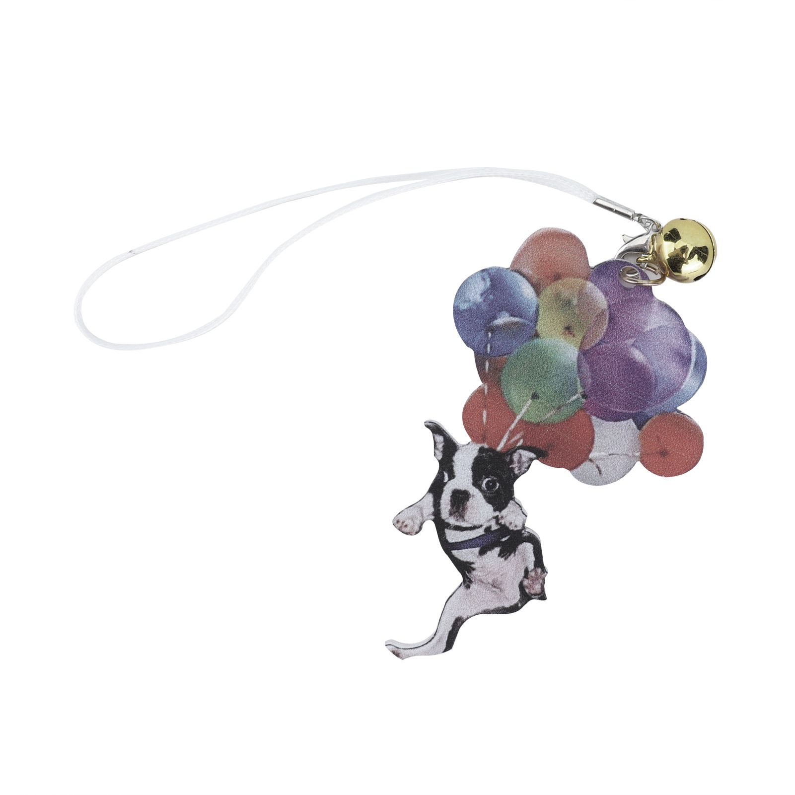 Car Pendant Cartoon Cute French Bulldog Color Balloon Car Decoration for view 7