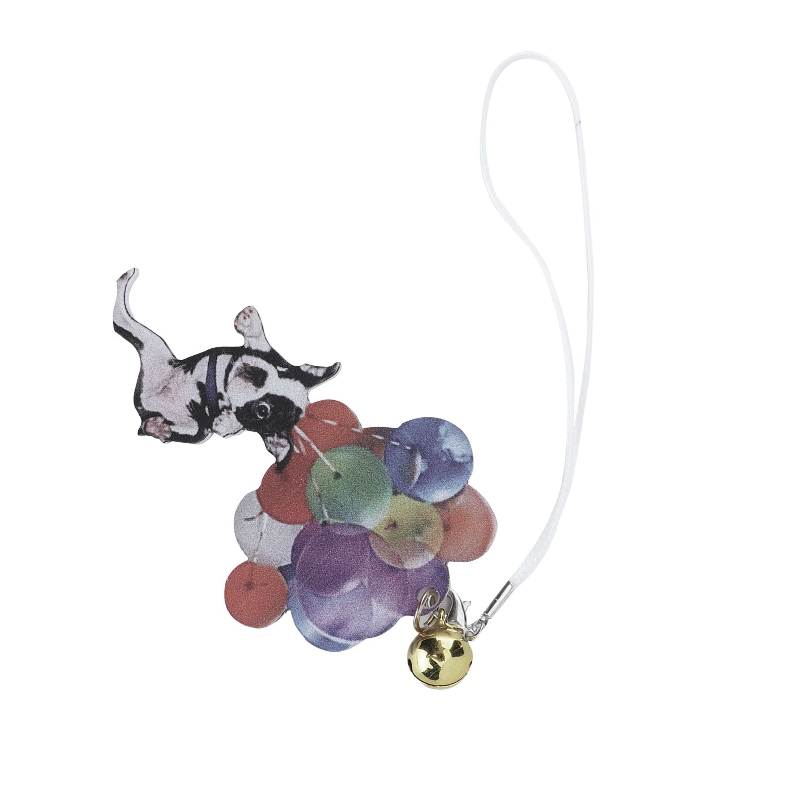 Car Pendant Cartoon Cute French Bulldog Color Balloon Car Decoration for view 8