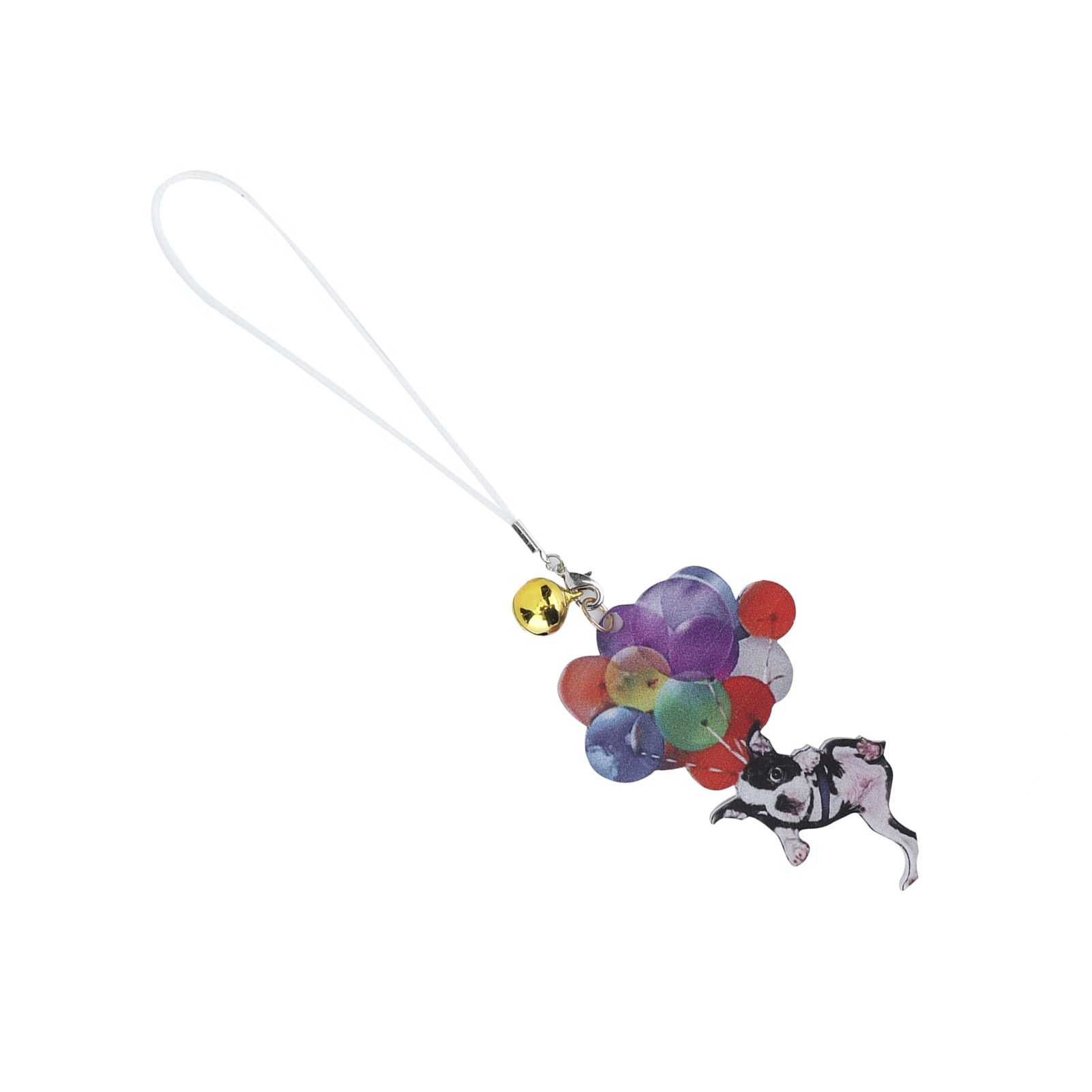Car Pendant Cartoon Cute French Bulldog Color Balloon Car Decoration for view 9