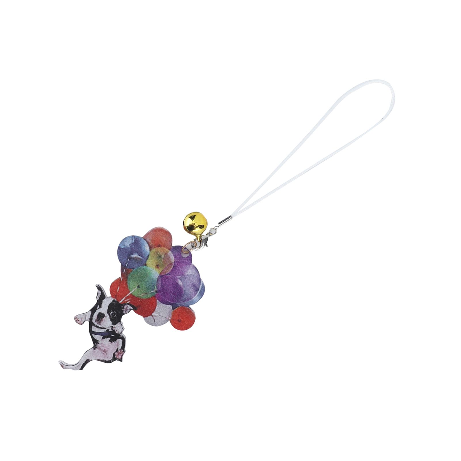 Car Pendant Cartoon Cute French Bulldog Color Balloon Car Decoration for view 10