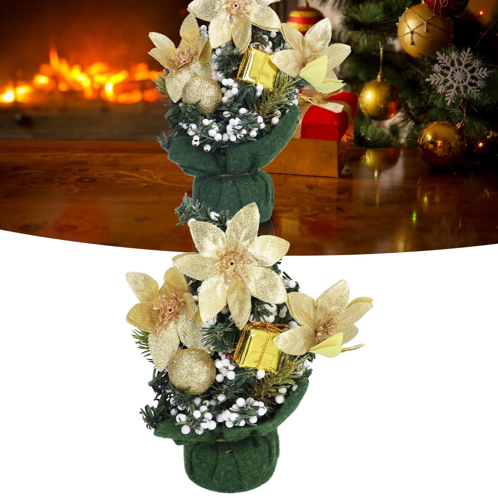 Artificial Christmas Tree Mini Exquisite Cute Bright Colors Desktop Innovative view 12