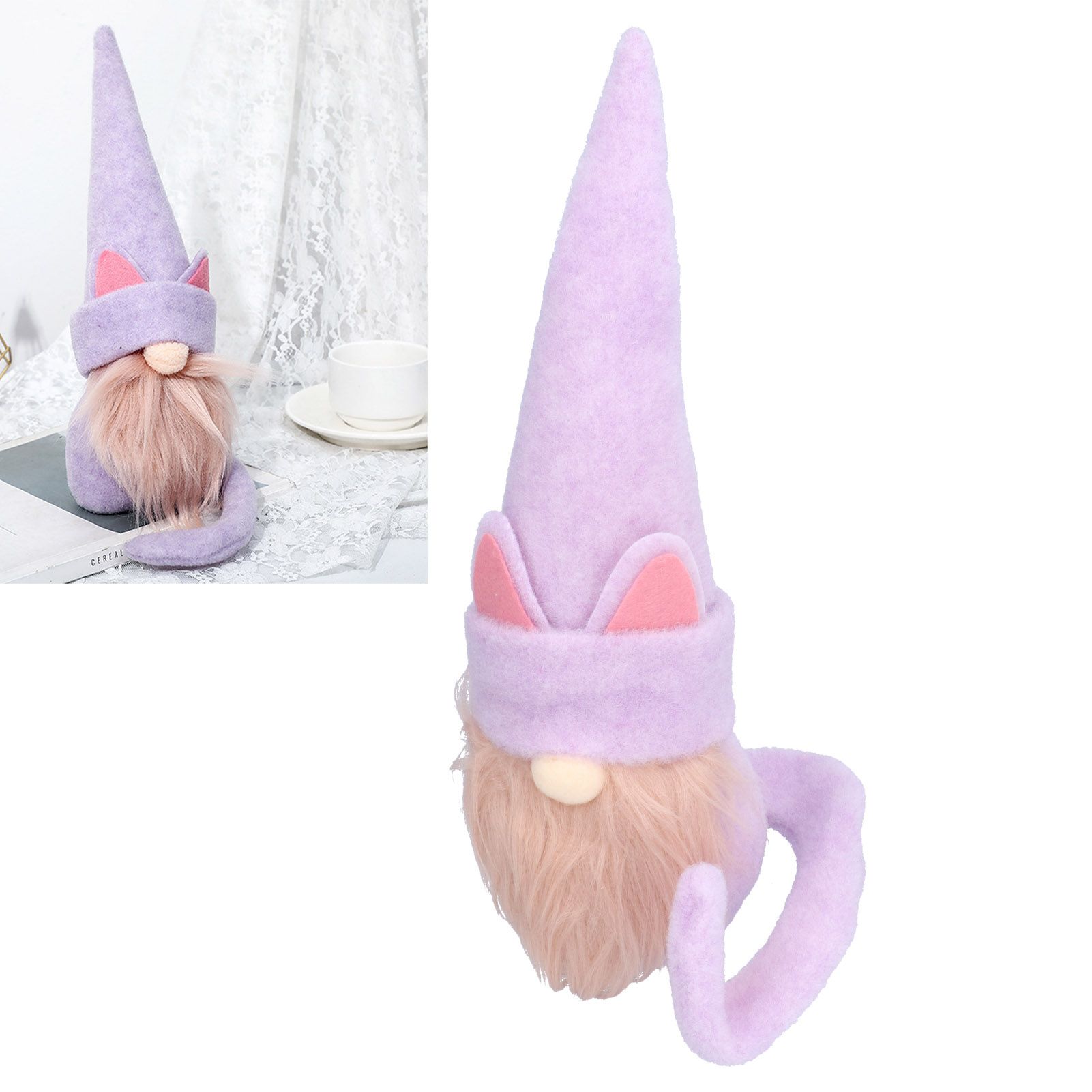 Faceless Dwarf Doll Flannel Halloween Ornament Decoration Halloween Props for view 11