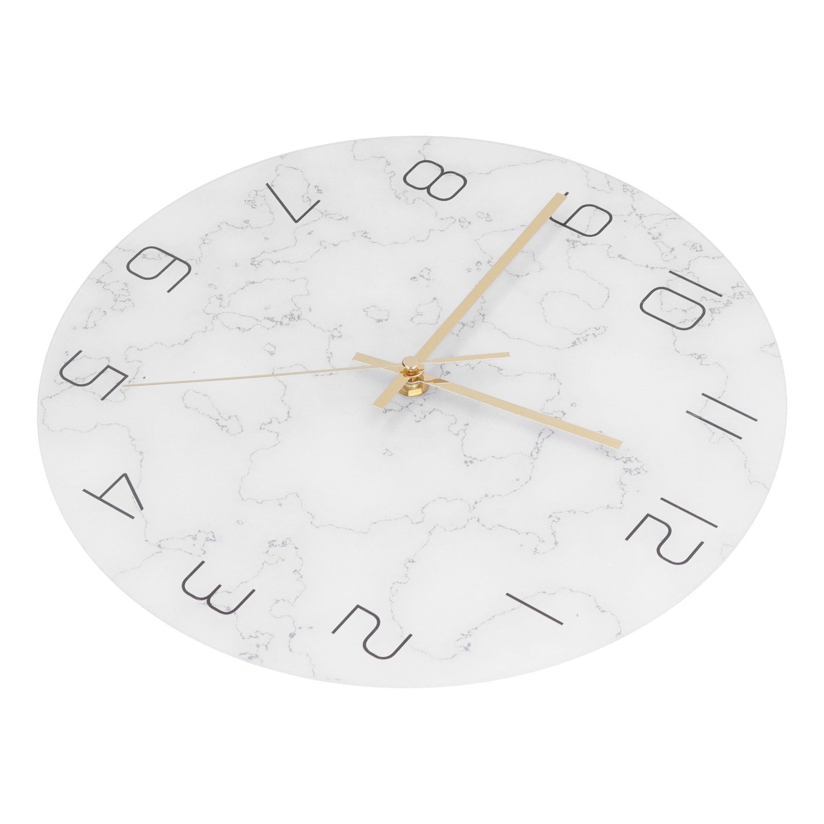Simple Marble Wall Clock Fashion Cracked Acrylic Material UV Printing Clock view 4