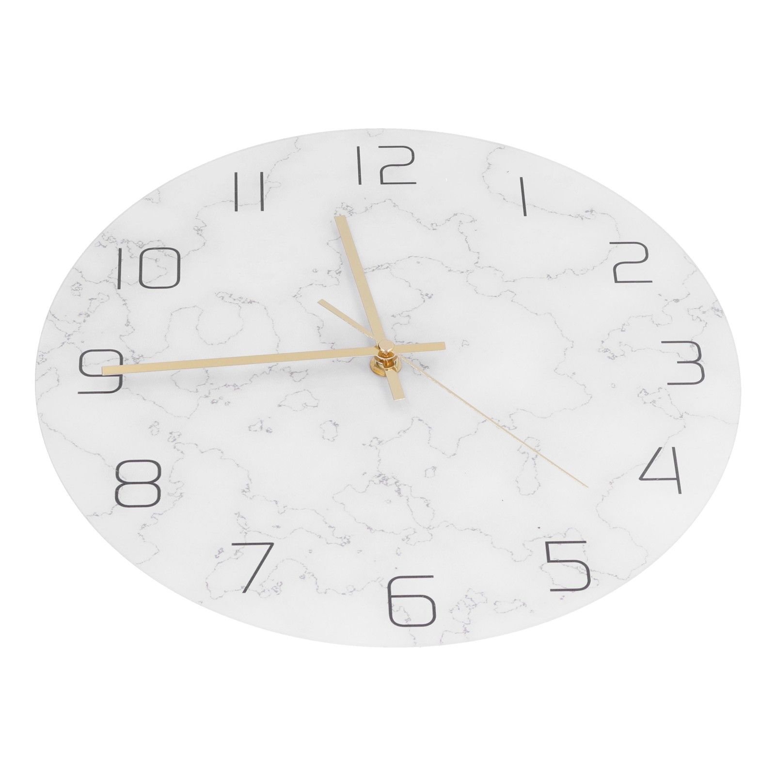 Simple Marble Wall Clock Fashion Cracked Acrylic Material UV Printing Clock view 6