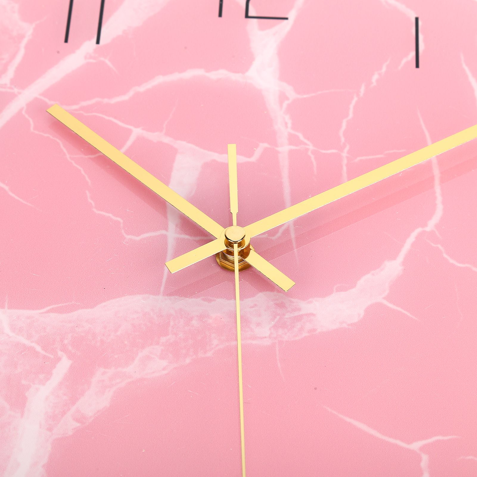 Innovative Pink Wall Clock Acrylic UV Printing Clock for Living Room Home Bedroom view 14