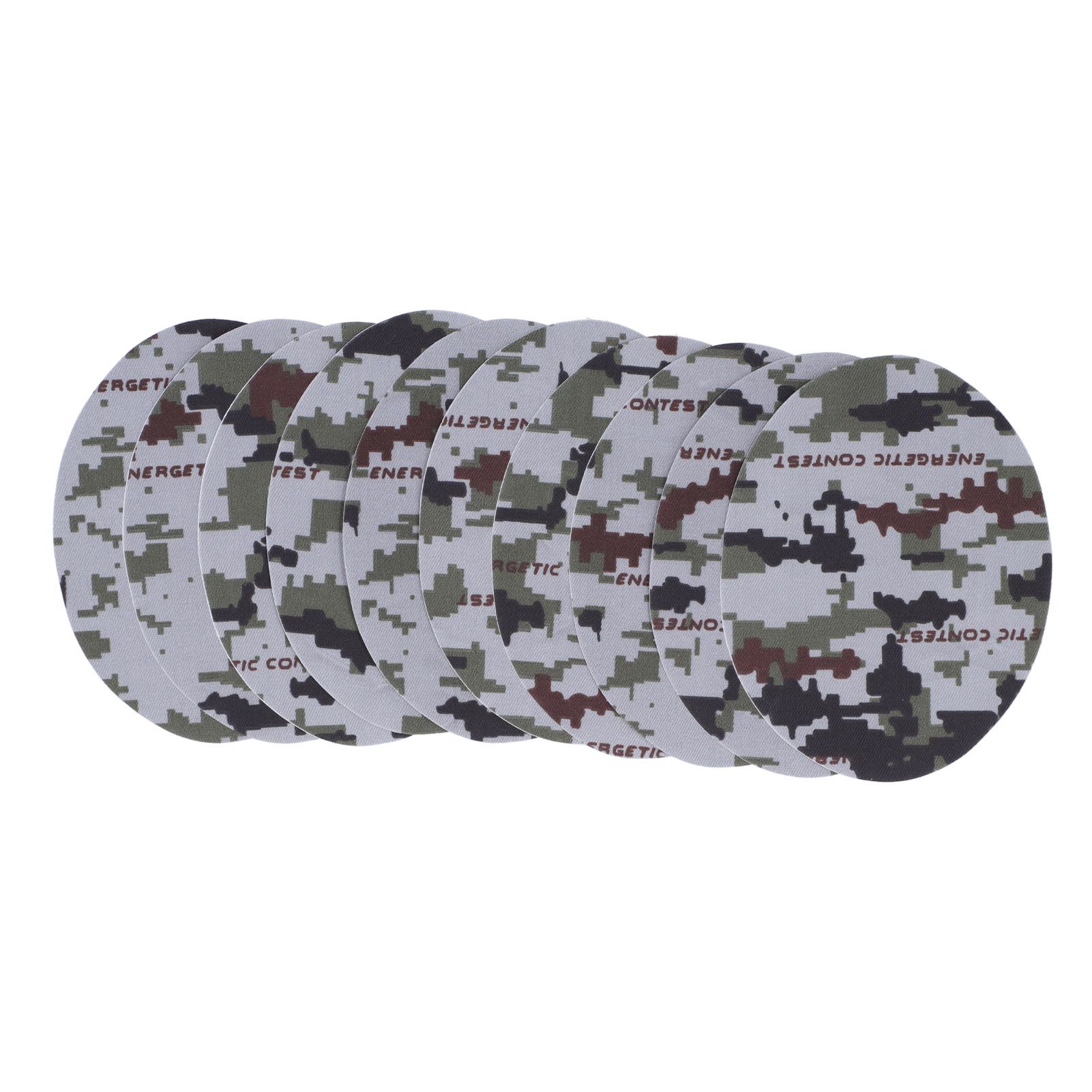 10PCS Camouflage Clothes Patches Clothing Repair Decorating Kit for Pants Down view 3