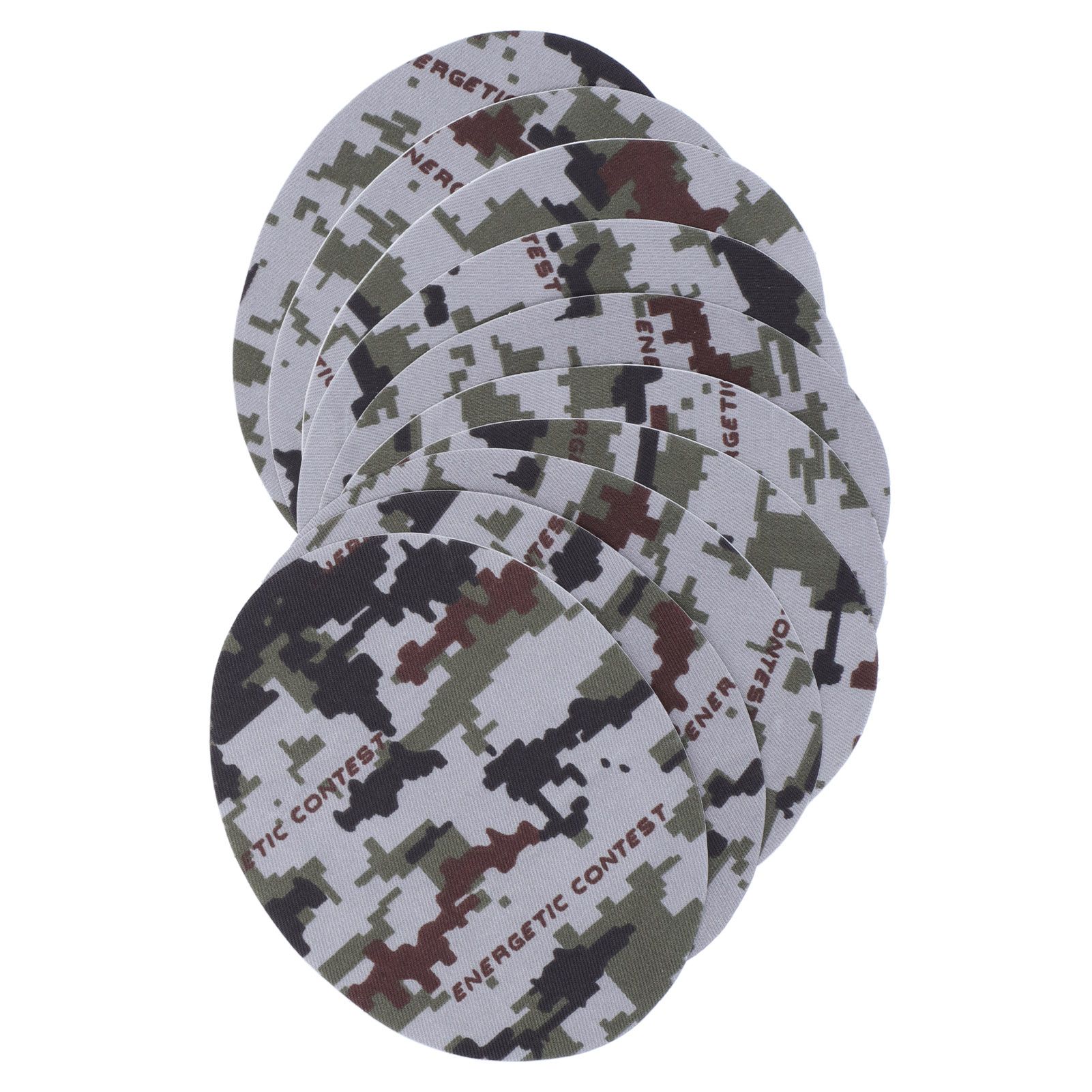 10PCS Camouflage Clothes Patches Clothing Repair Decorating Kit for Pants Down view 6