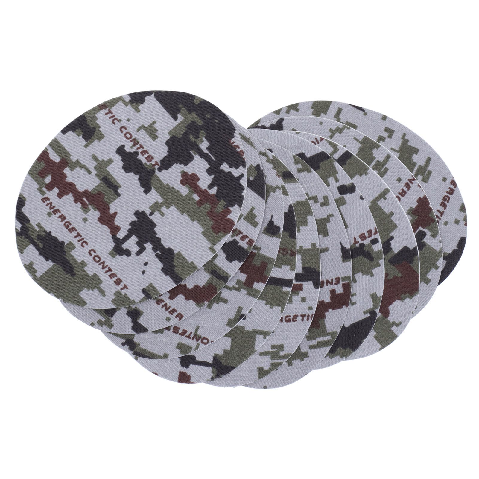 10PCS Camouflage Clothes Patches Clothing Repair Decorating Kit for Pants Down view 7