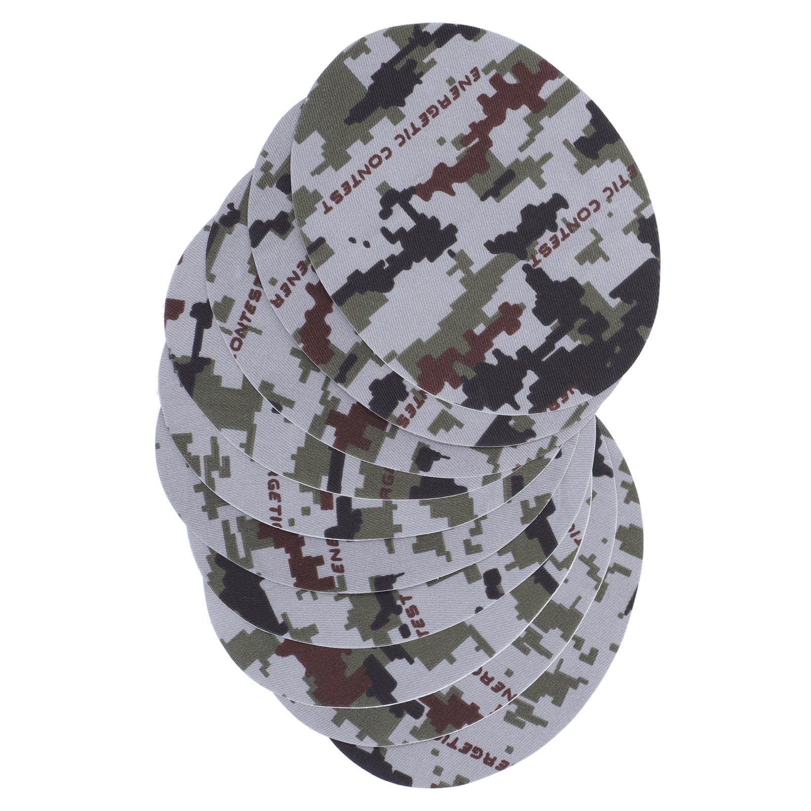 10PCS Camouflage Clothes Patches Clothing Repair Decorating Kit for Pants Down view 8