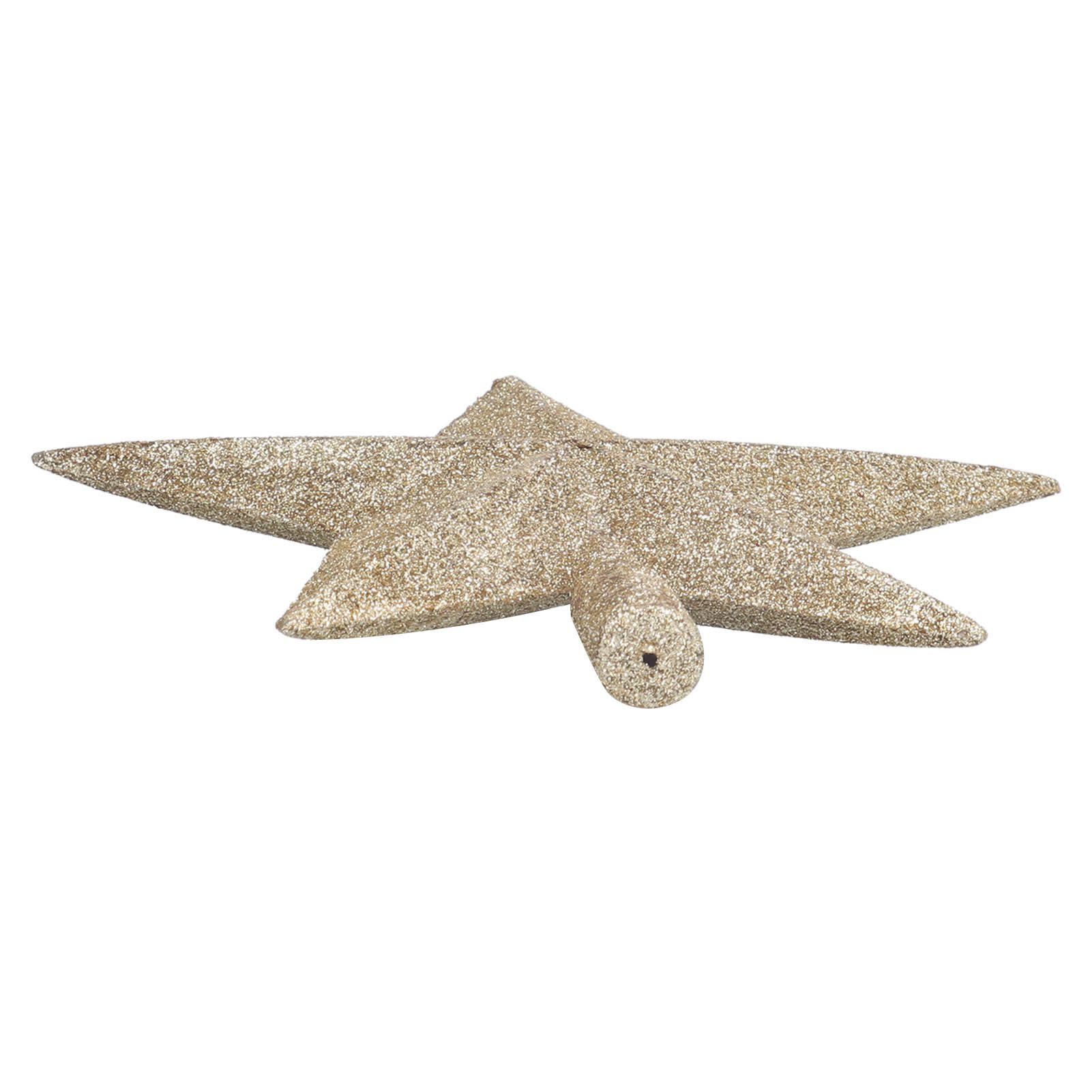 Star Tree Topper Decorated Golden Lightweight Shiny Mini Christmas Tree Topper view 13