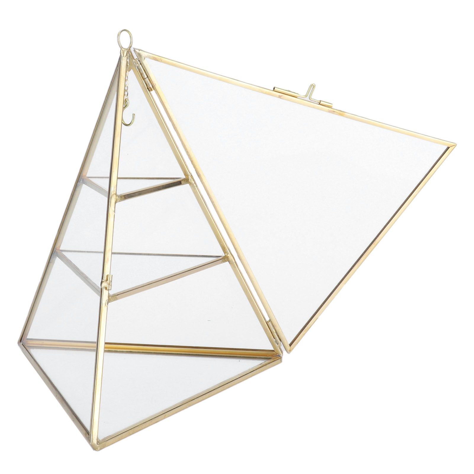 Jewelry Storage Rack Pyramid Shape 3 Layers Decorative Display Stand for view 2