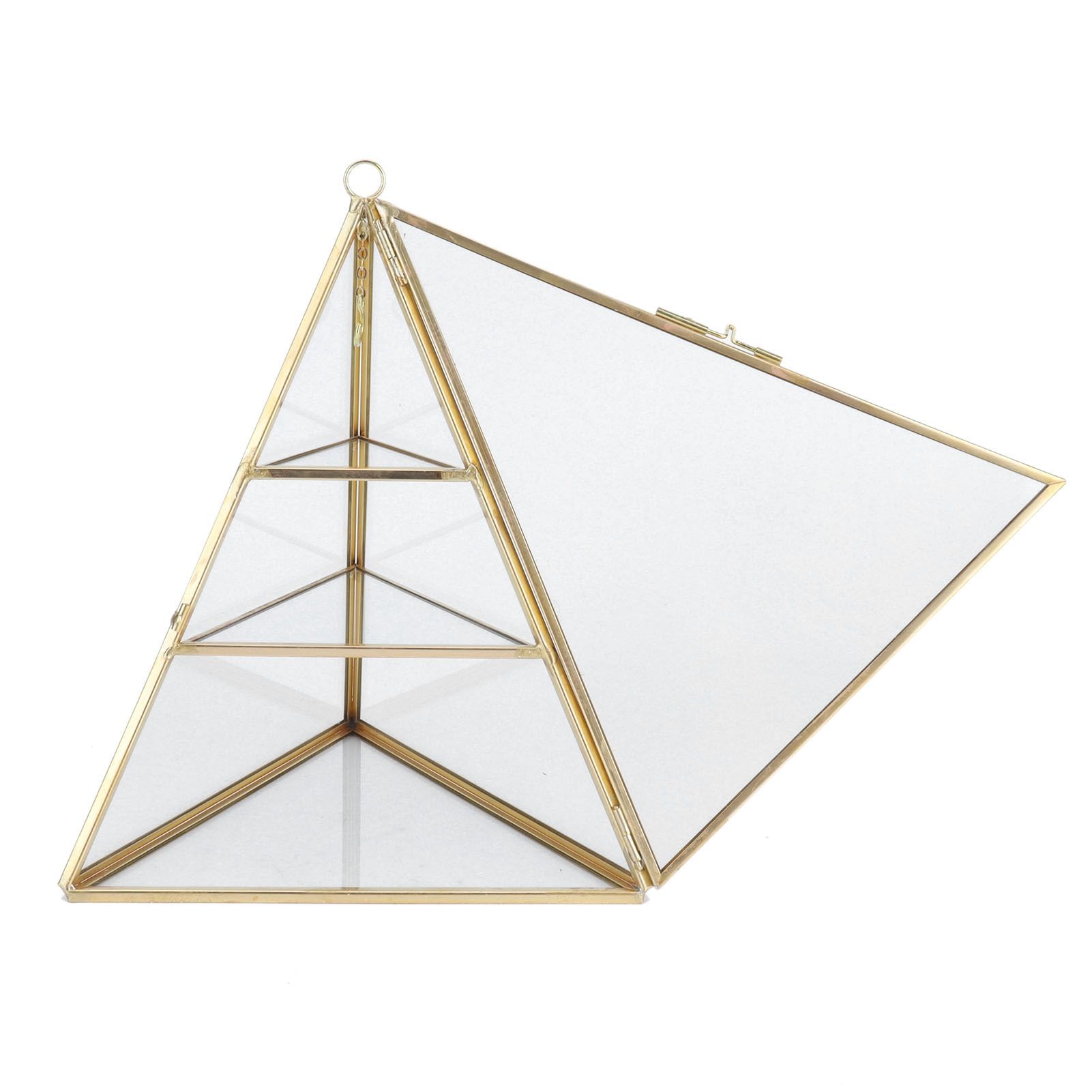Jewelry Storage Rack Pyramid Shape 3 Layers Decorative Display Stand for view 3