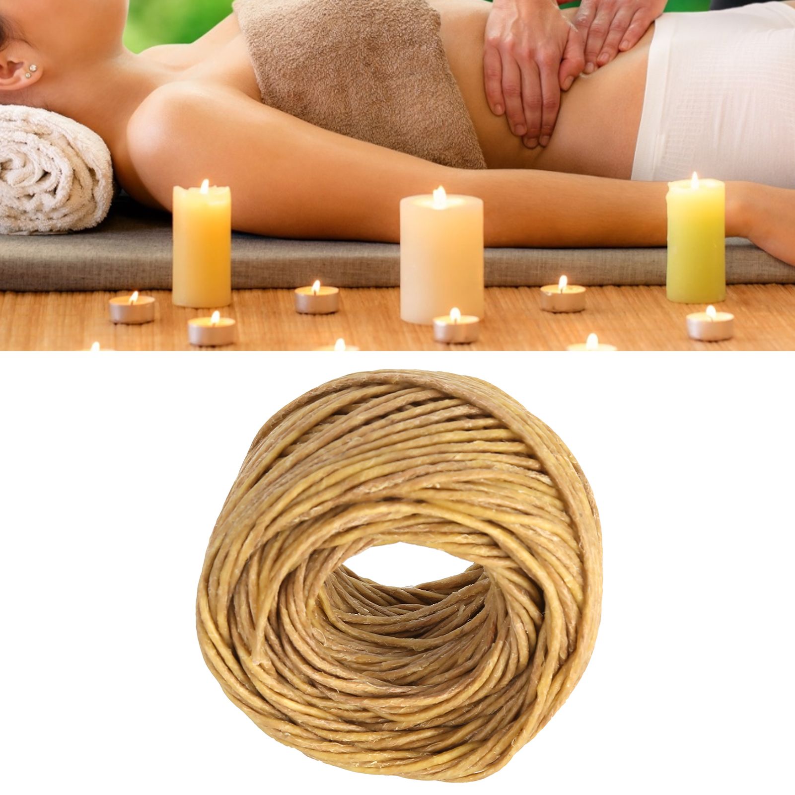 2pcs Candle Wicks 2mm Waxed Non Toxic Environmentally Friendly Organic Hemp view 12