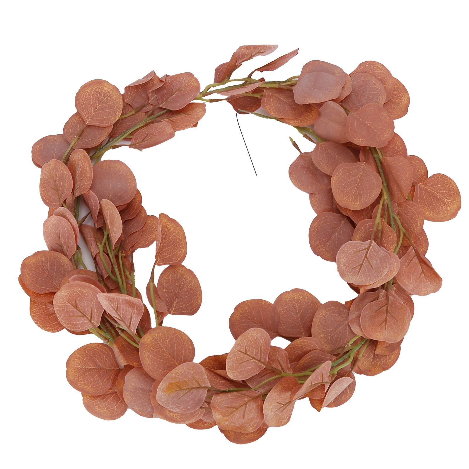 Fake Leaves Fabric Simulated Exquisite Greenery Eucalyptus Garland for Home view 2